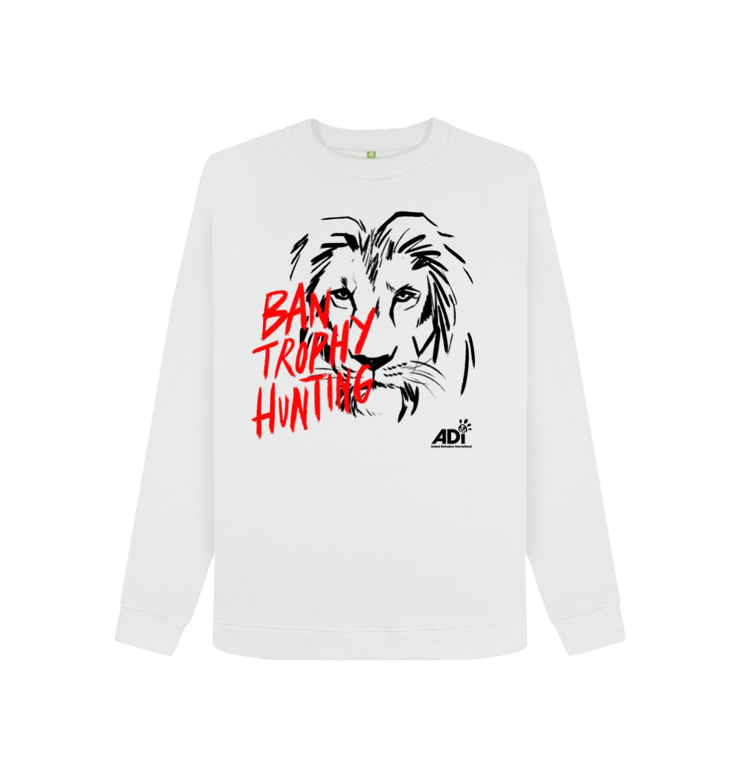 White Ban Trophy Hunting Women's Jumper