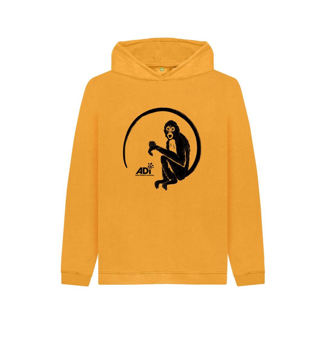 Mustard Spider Monkey Kids Hoody