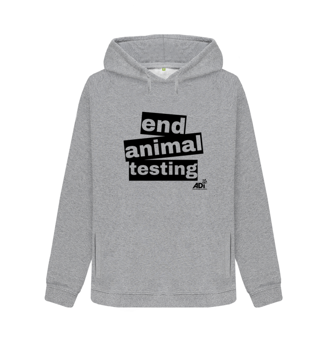 Light Heather End Animal Testing Women's Hoodie
