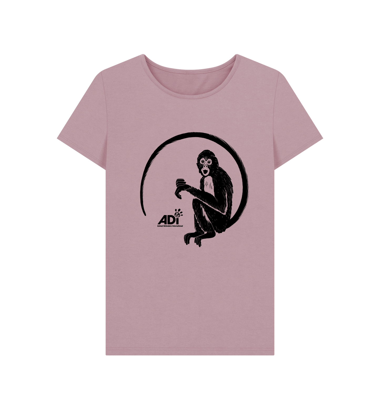 Mauve Printed T-shirt Front