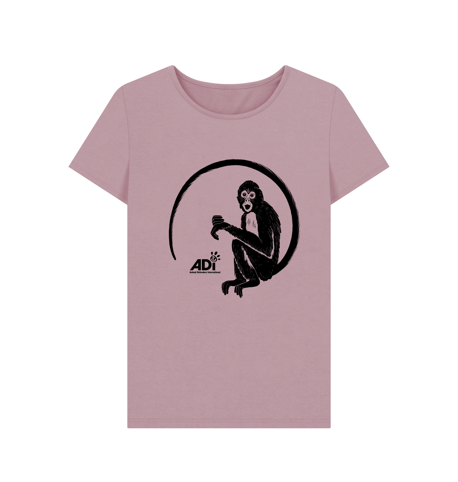 Mauve Printed T-shirt Front
