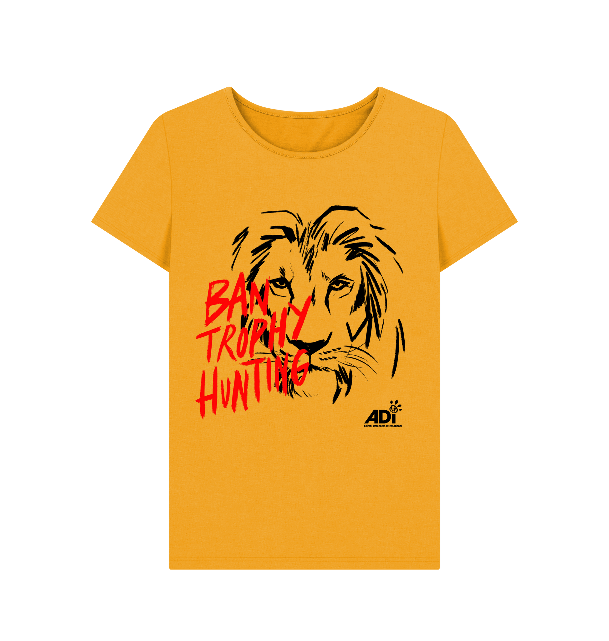 Mustard Printed T-shirt Front