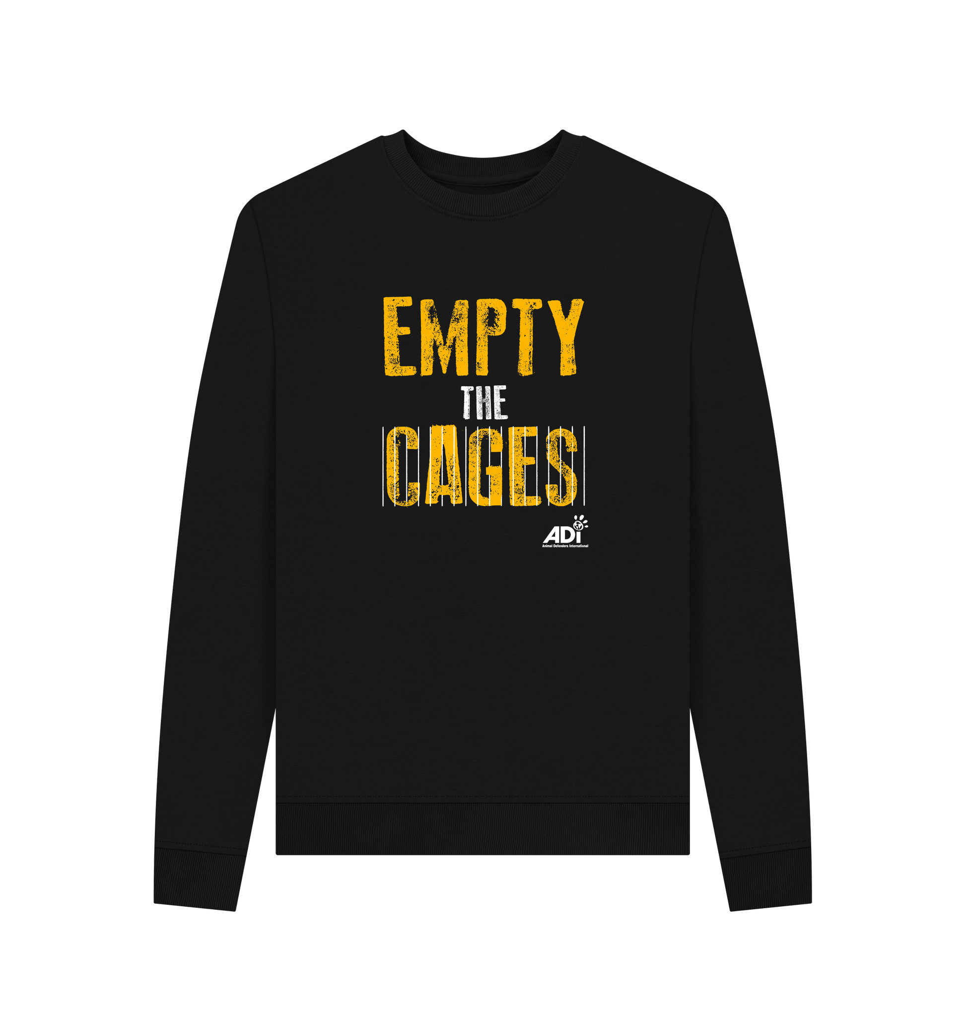Black Printed Sweater Front