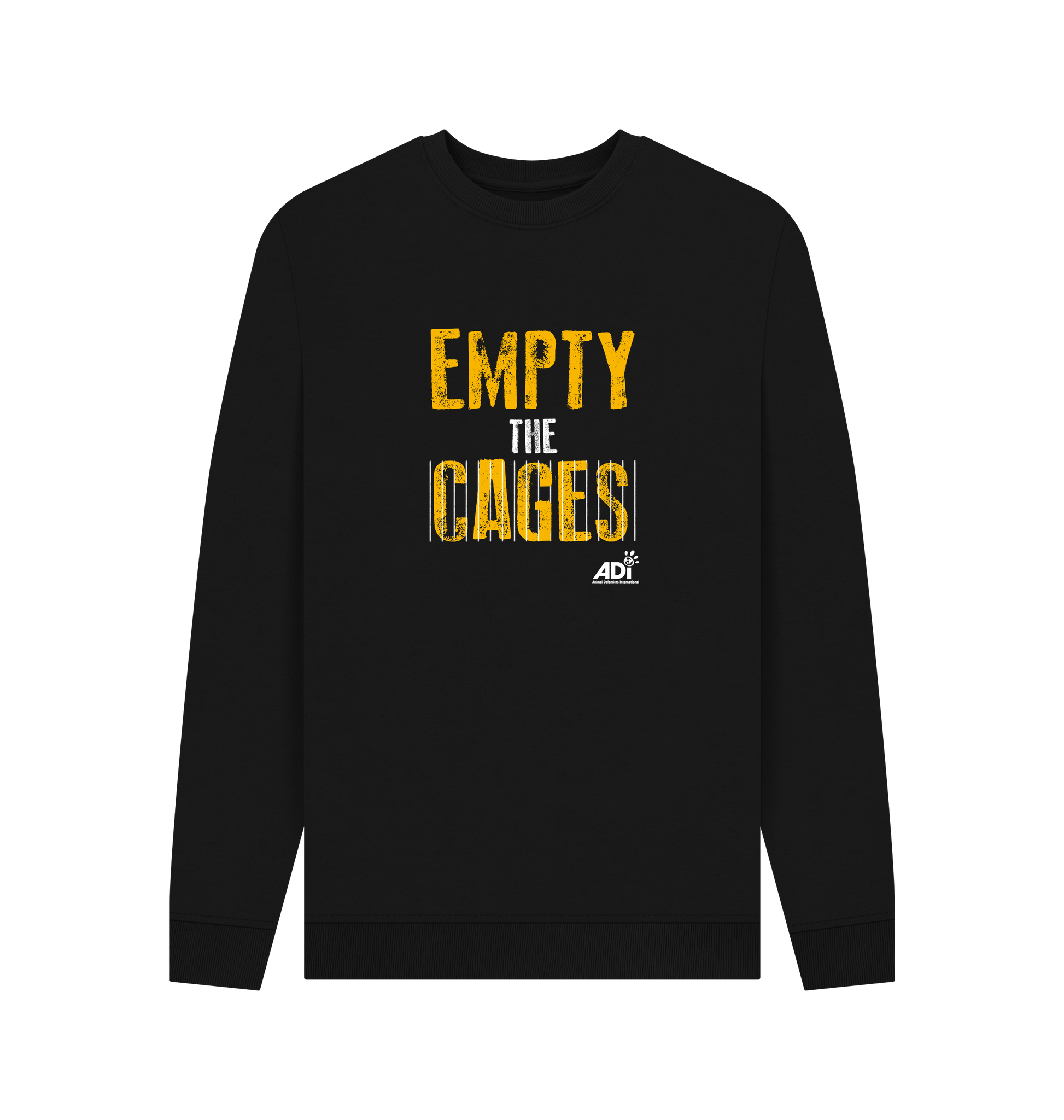 Black Printed Sweater Front
