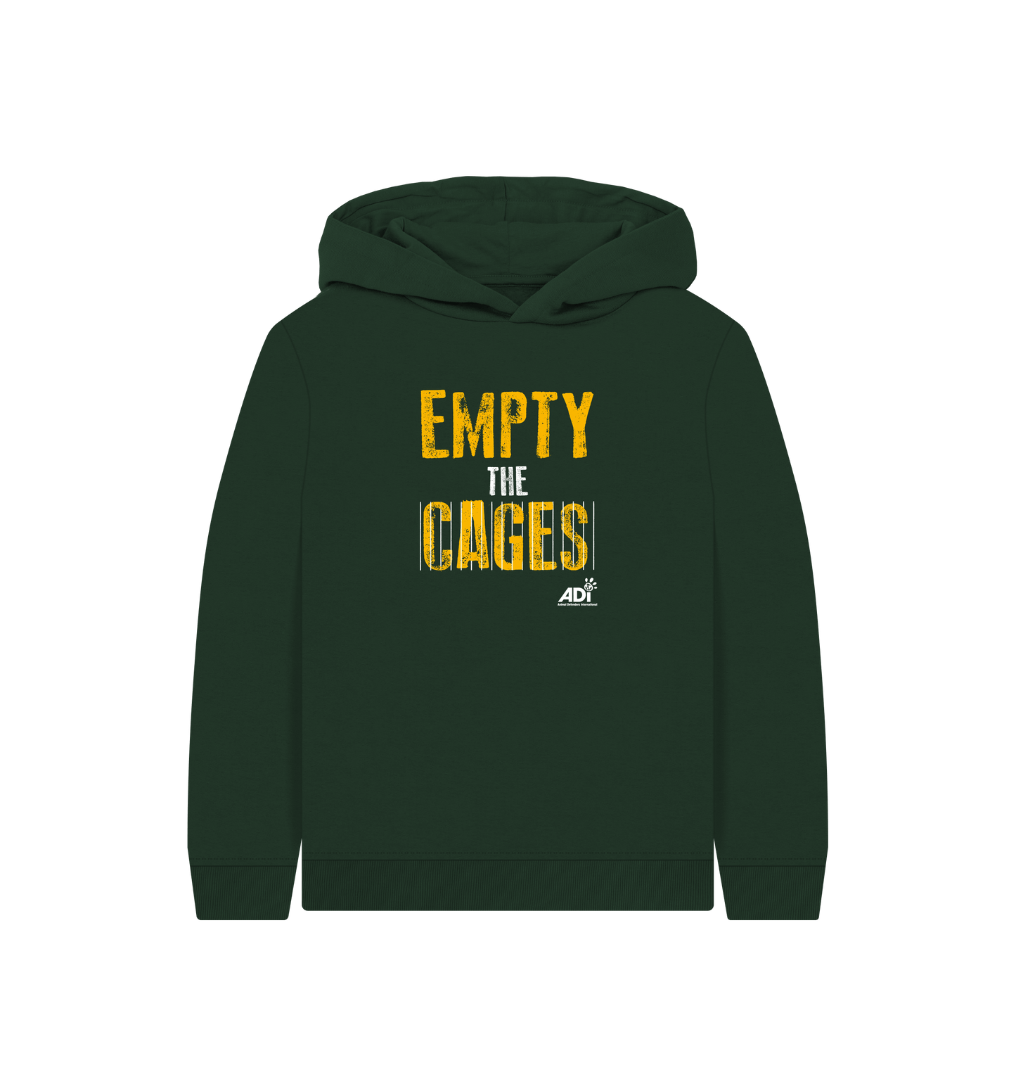 Evergreen Printed Kids Hoodie Front