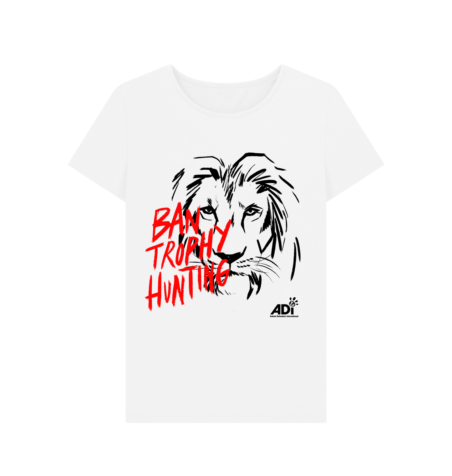 White Printed T-shirt Front