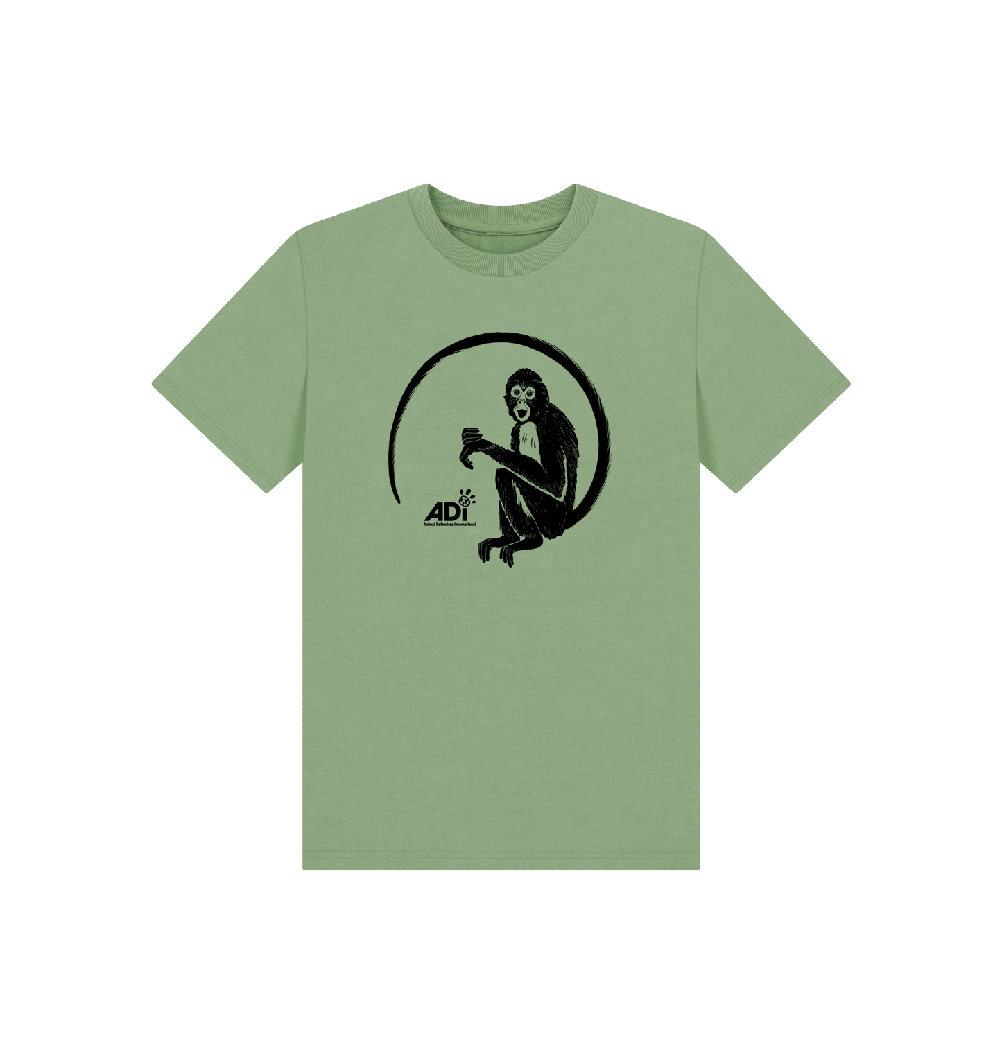 Sage Printed Kids T-Shirt Front