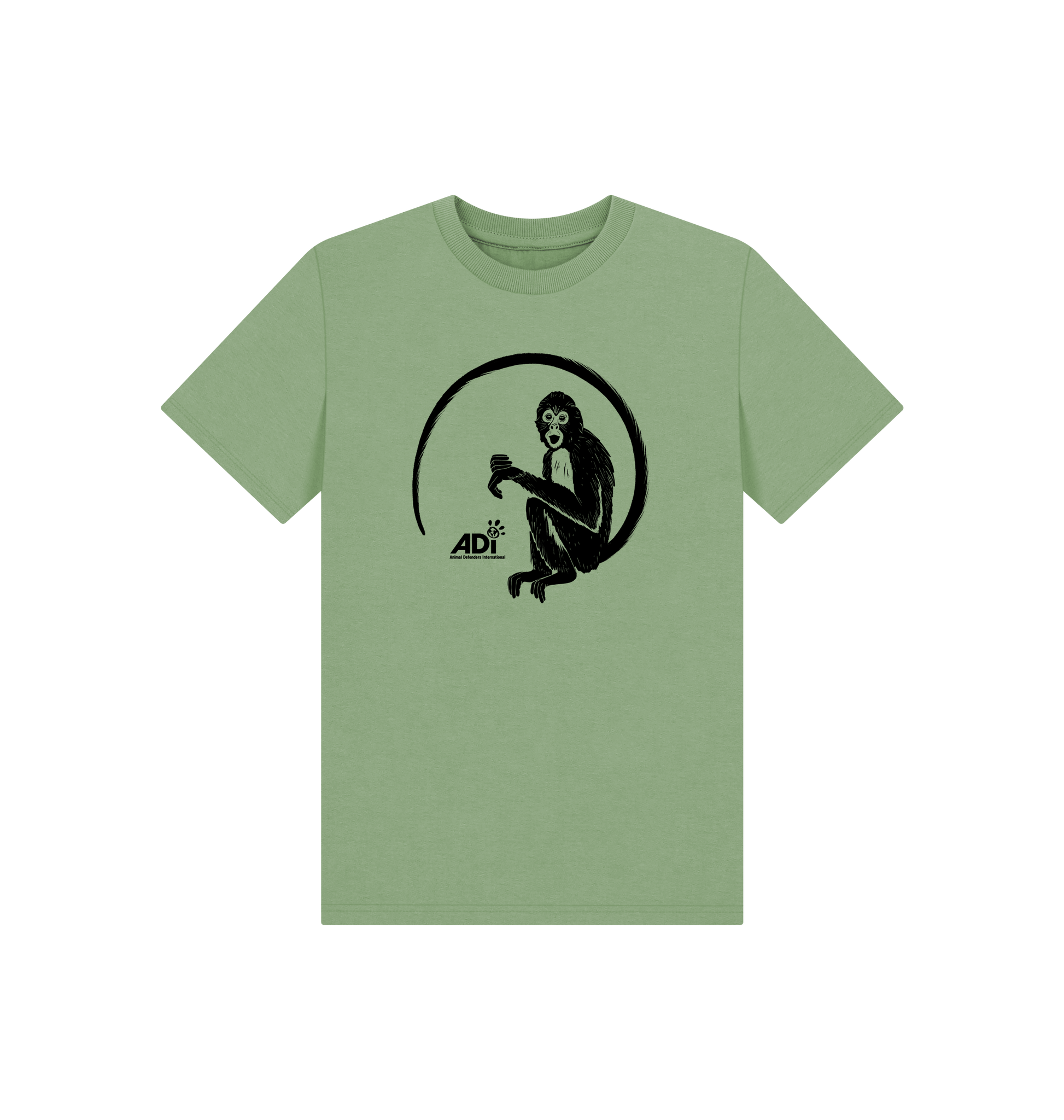 Sage Printed Kids T-Shirt Front