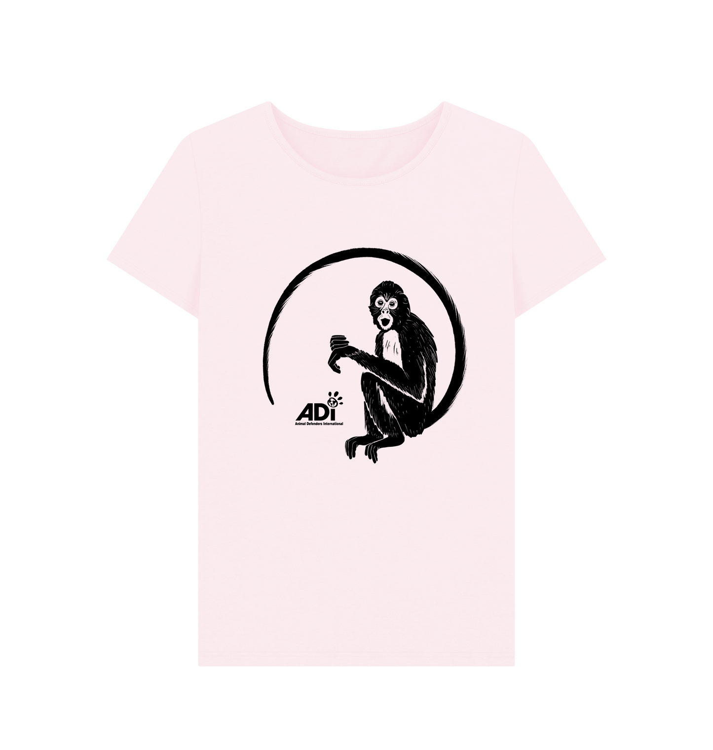 Pink Printed T-shirt Front