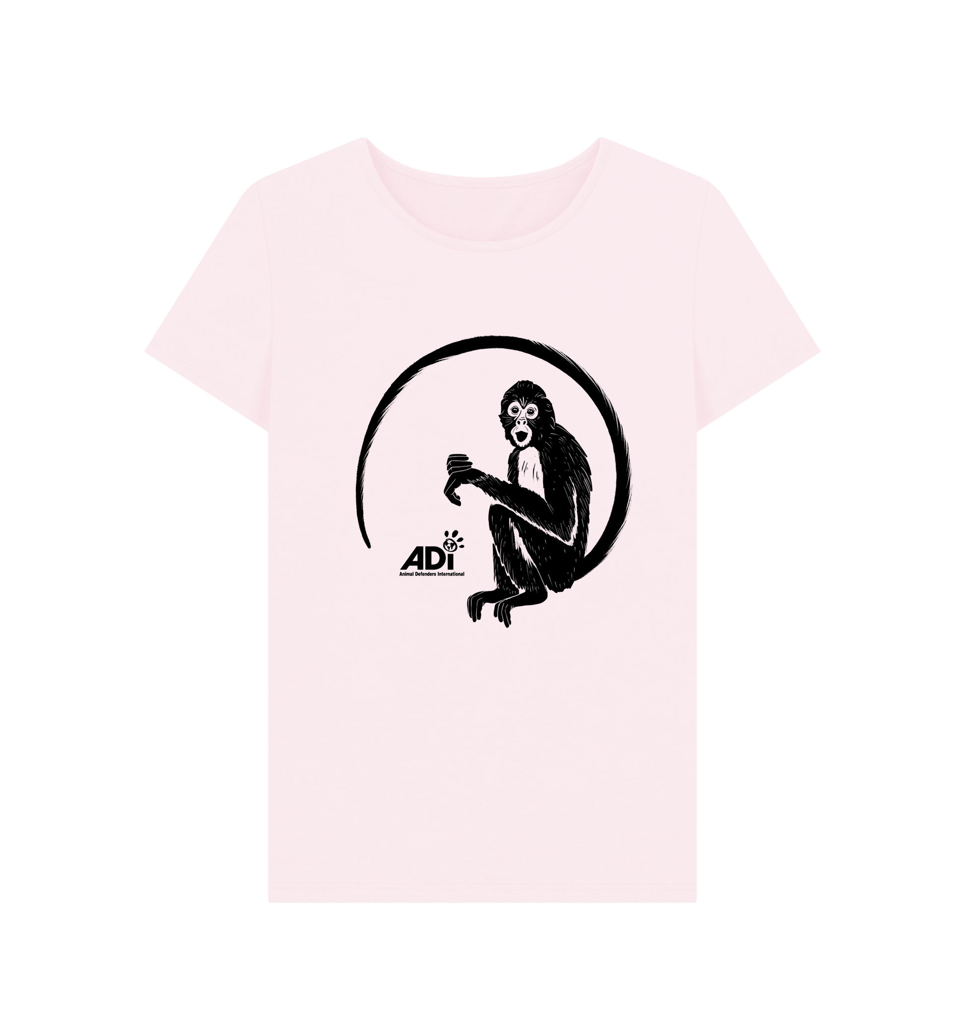Pink Printed T-shirt Front
