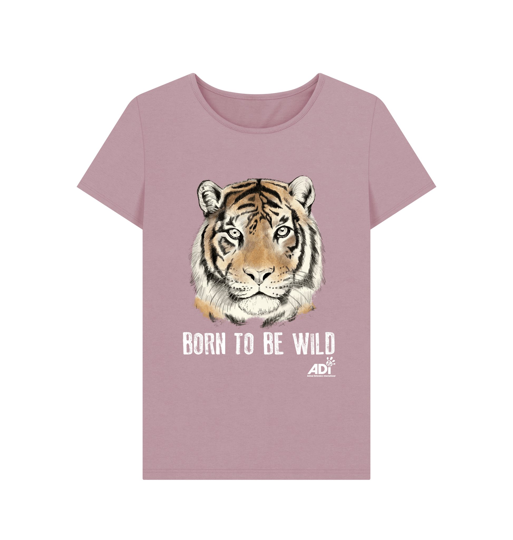 Mauve Printed T-shirt Front