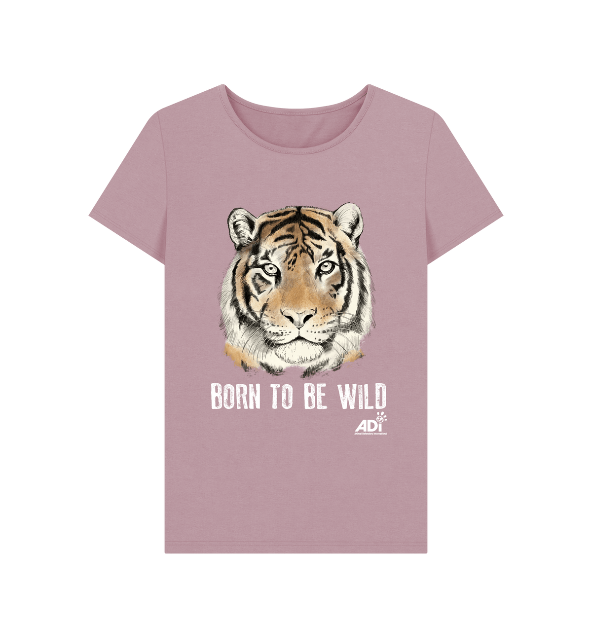 Mauve Printed T-shirt Front
