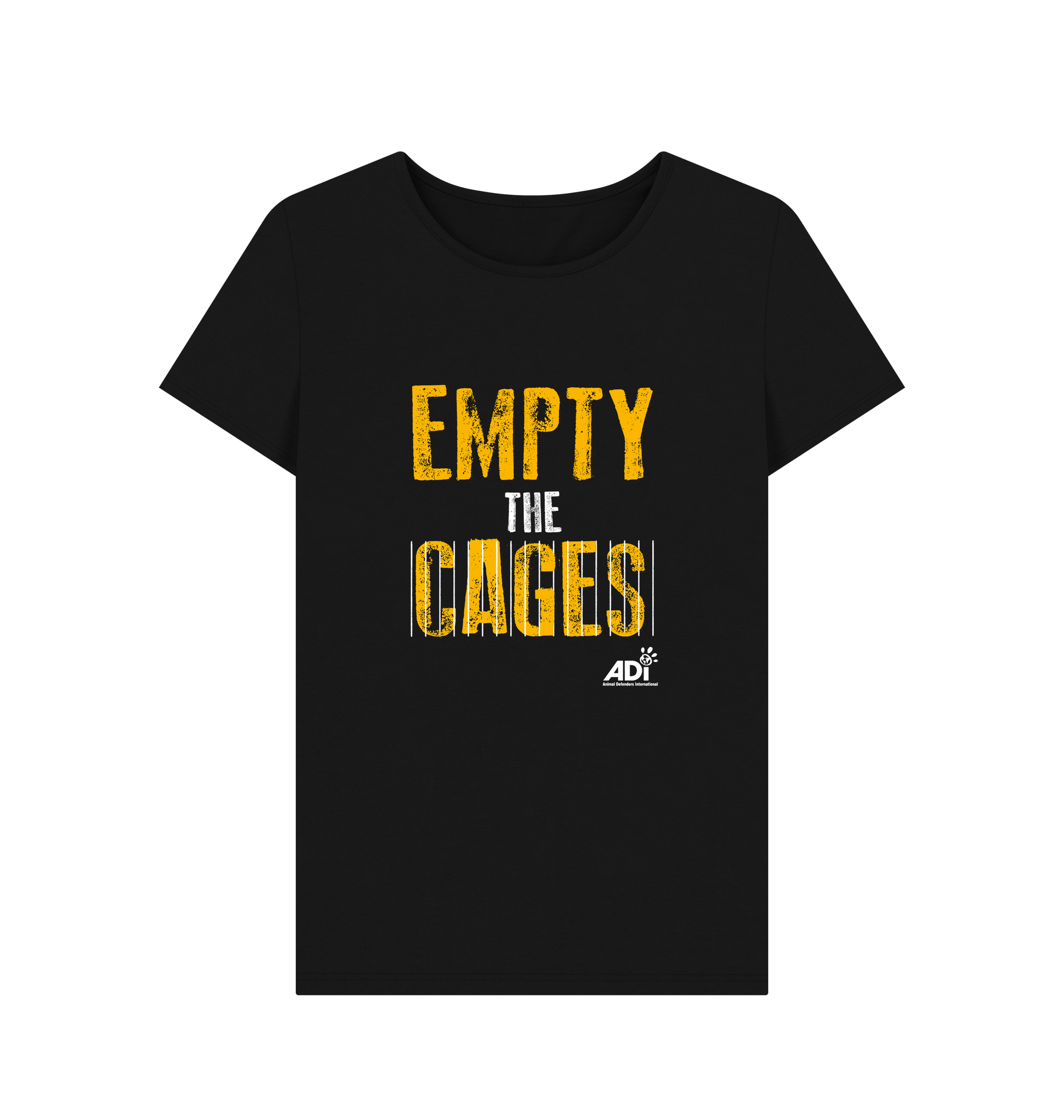 Black Printed T-shirt Front
