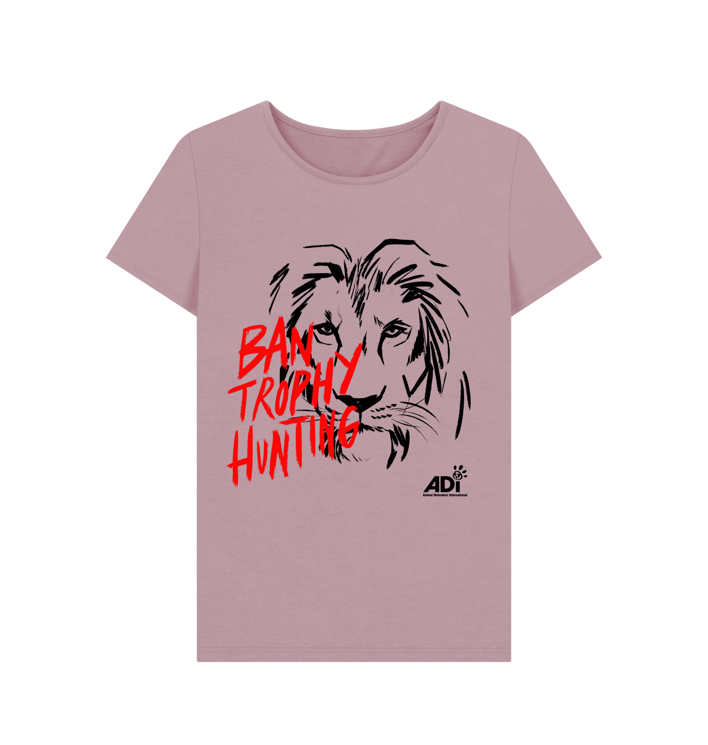 Mauve Printed T-shirt Front
