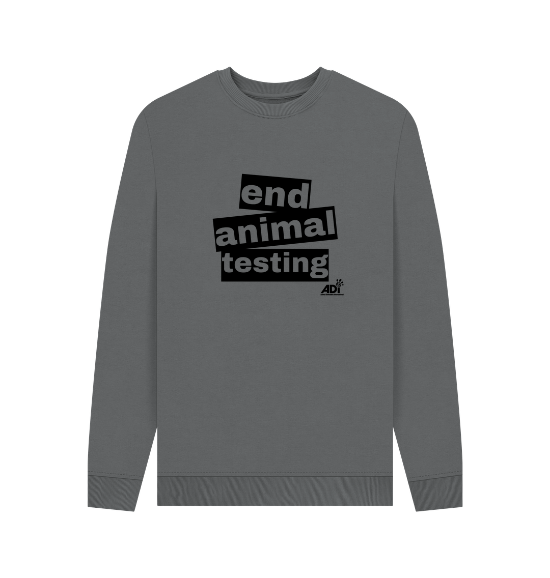 Slate Grey Printed Sweater