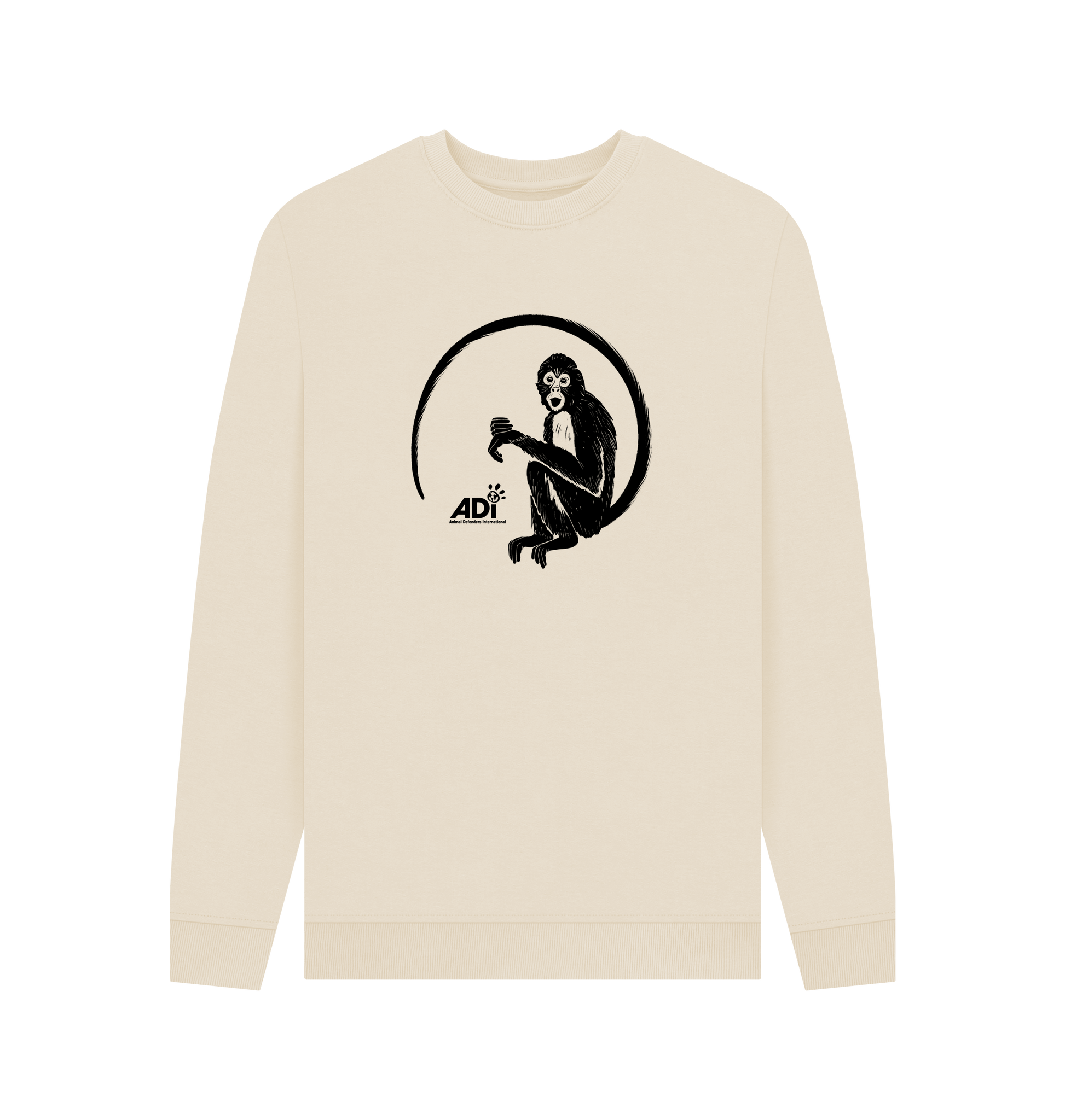 Oat Printed Sweater Front