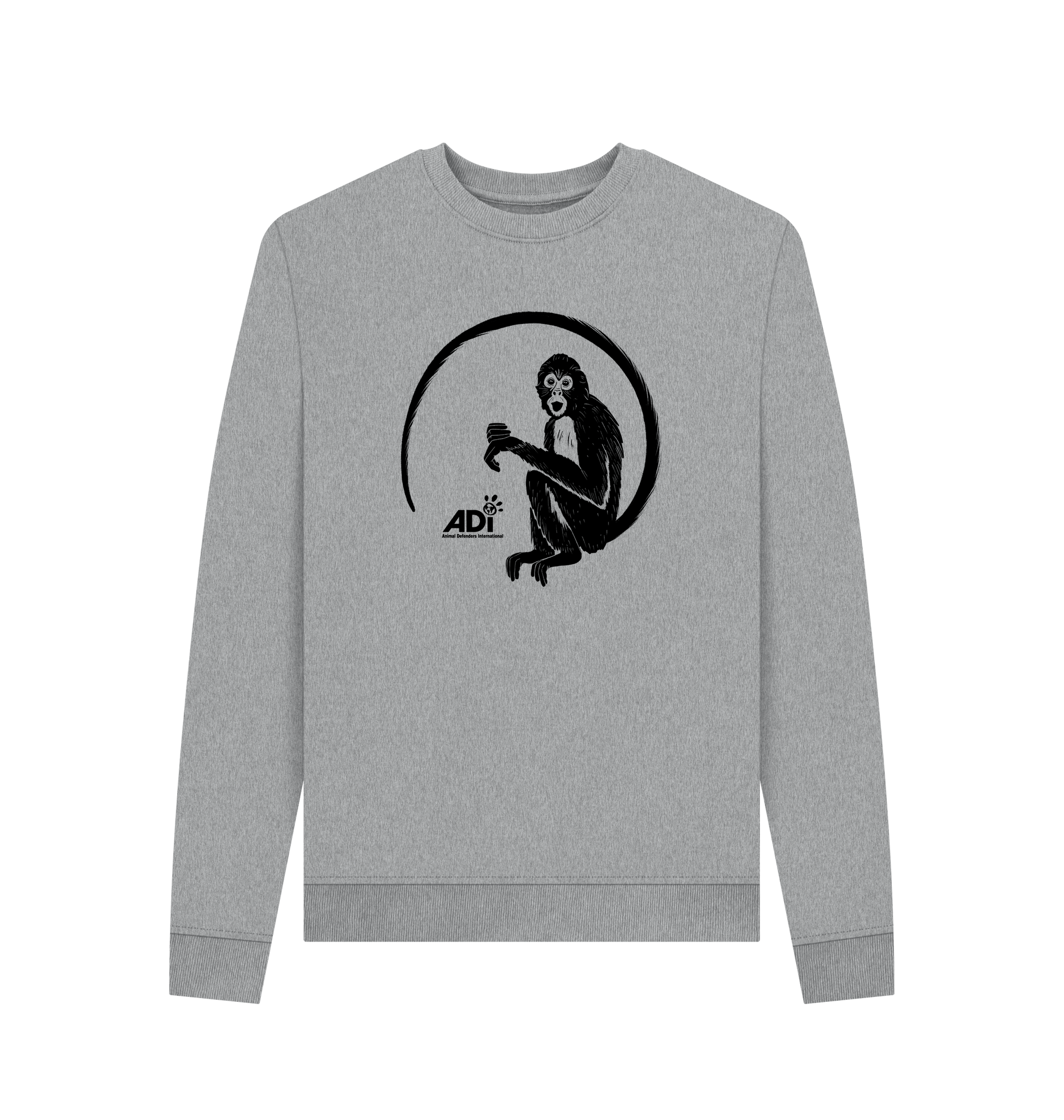 Light Heather Printed Sweater Front
