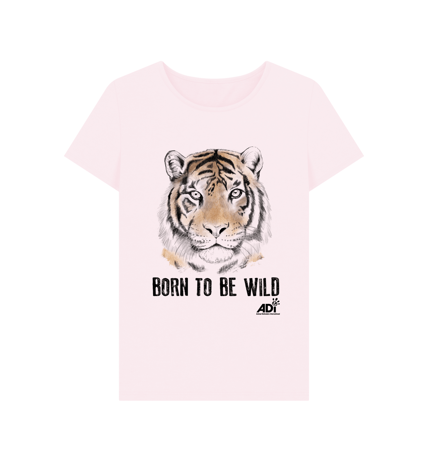 Pink Printed T-shirt Front