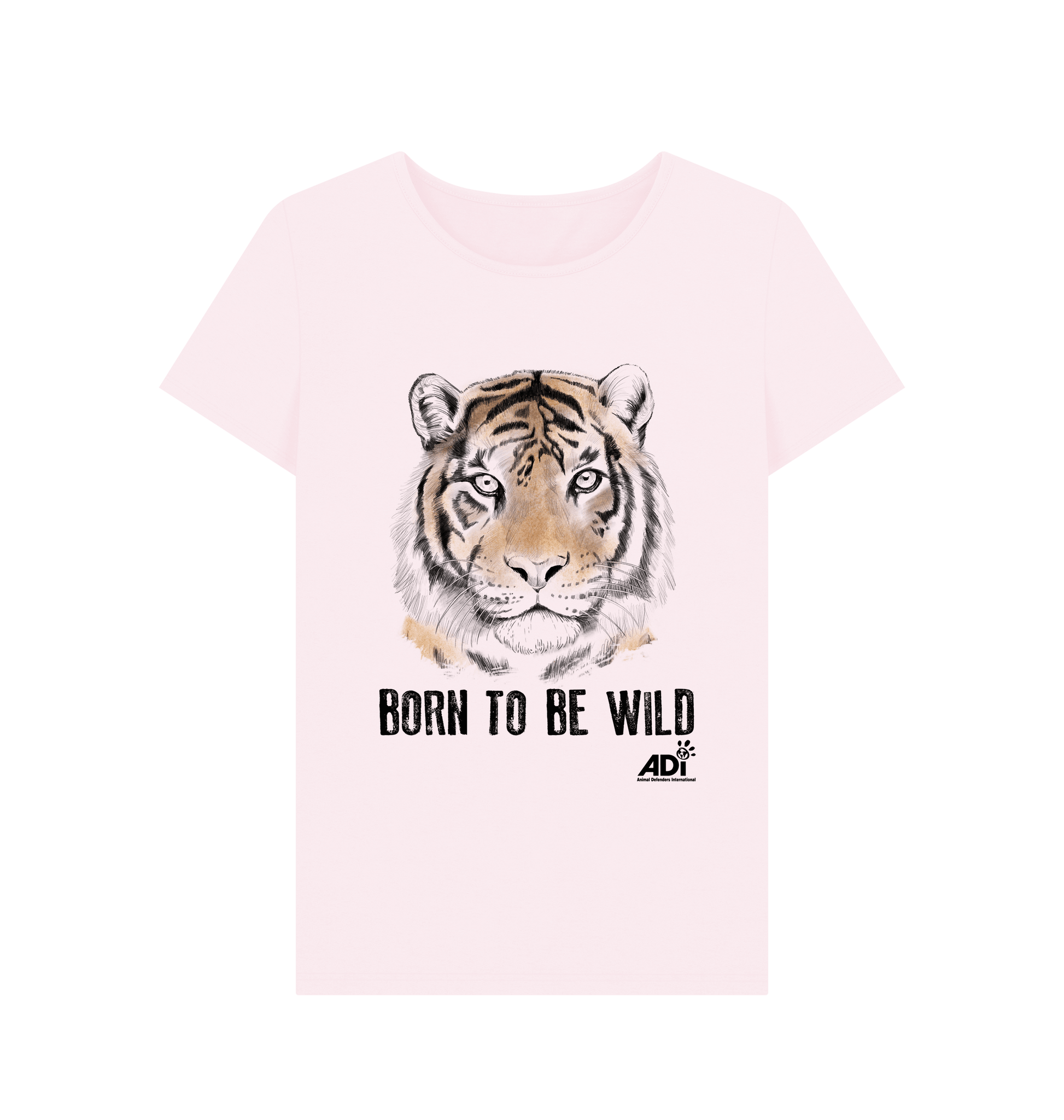 Pink Printed T-shirt Front