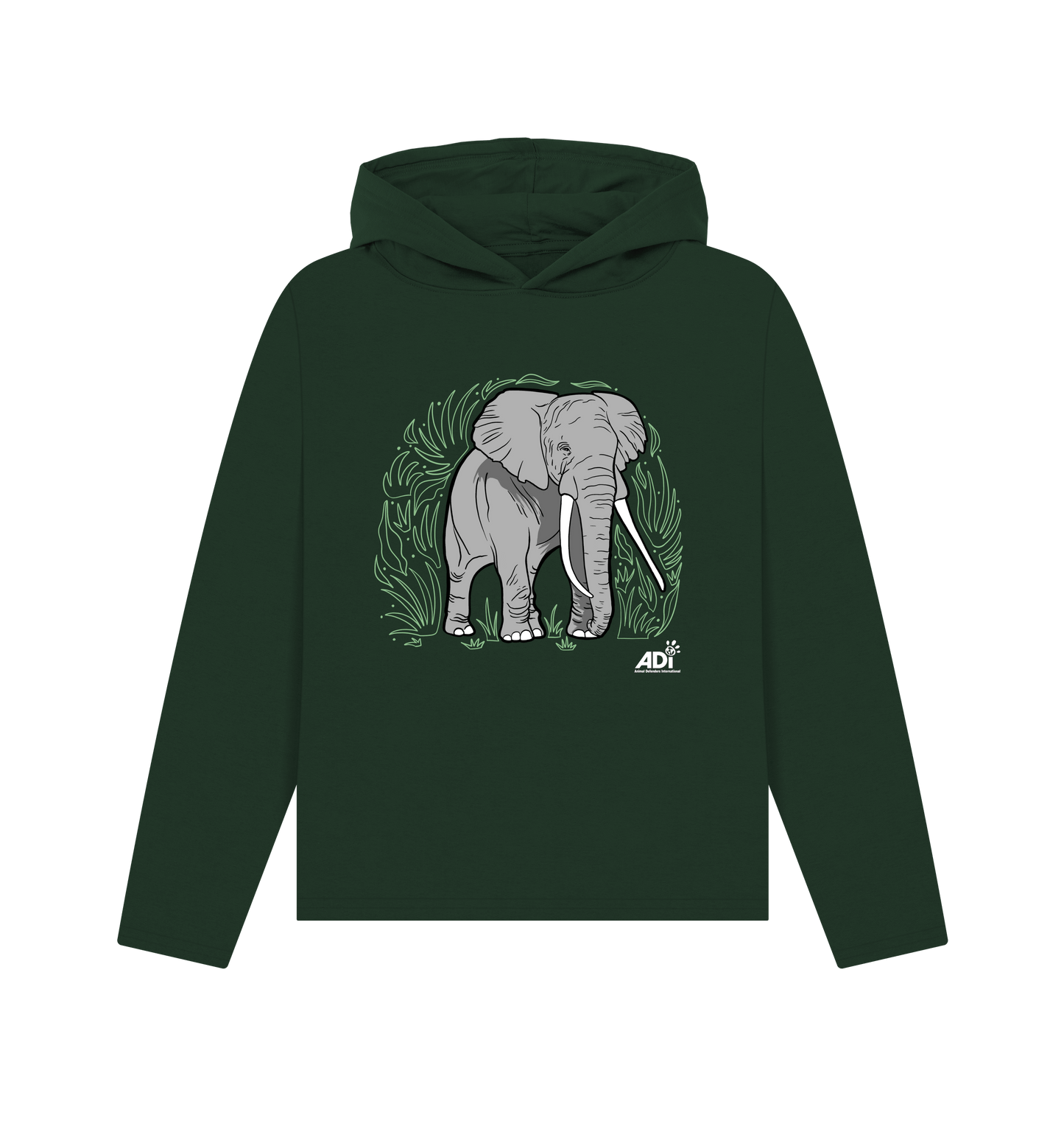 Evergreen Printed Hoody Front