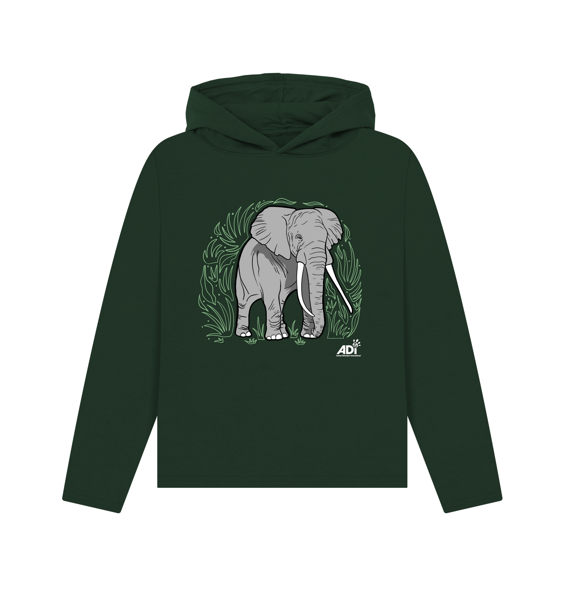 Evergreen Printed Hoody Front
