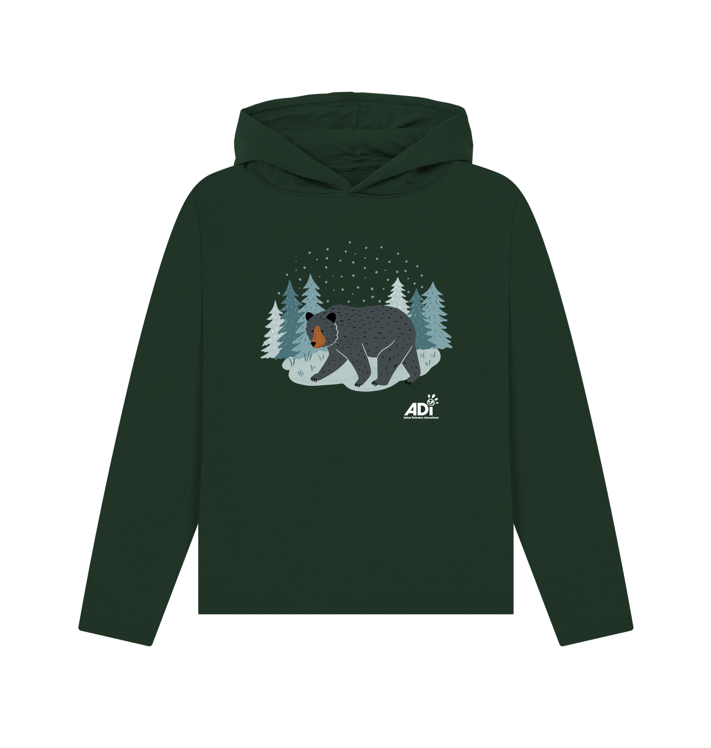Evergreen Printed Hoody Front