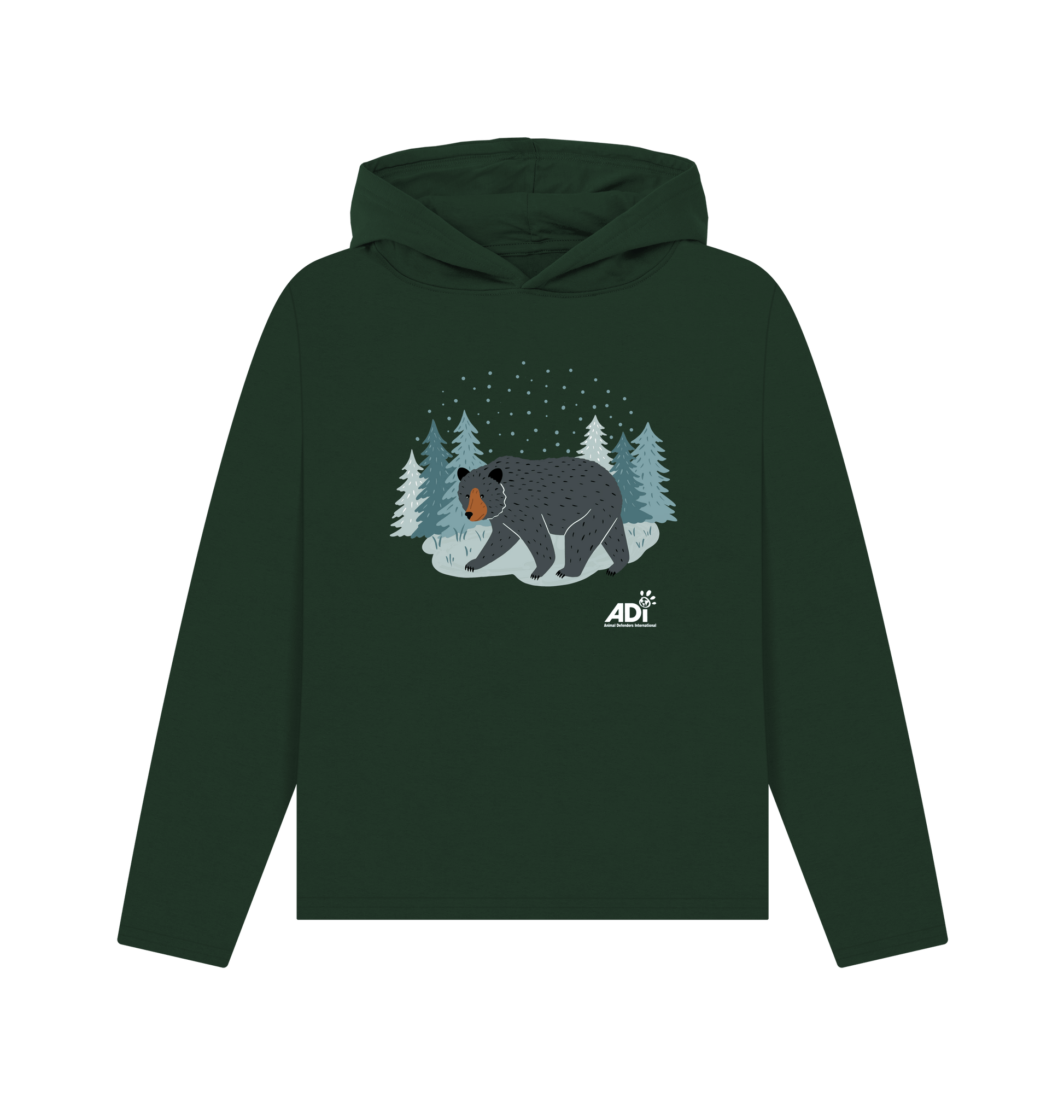 Evergreen Printed Hoody Front