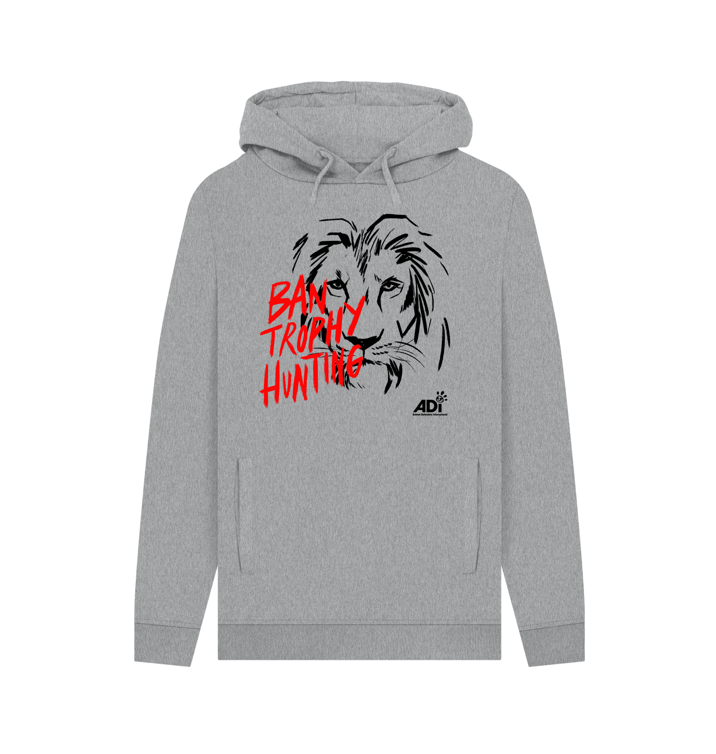 Light Heather Printed Hoody Front