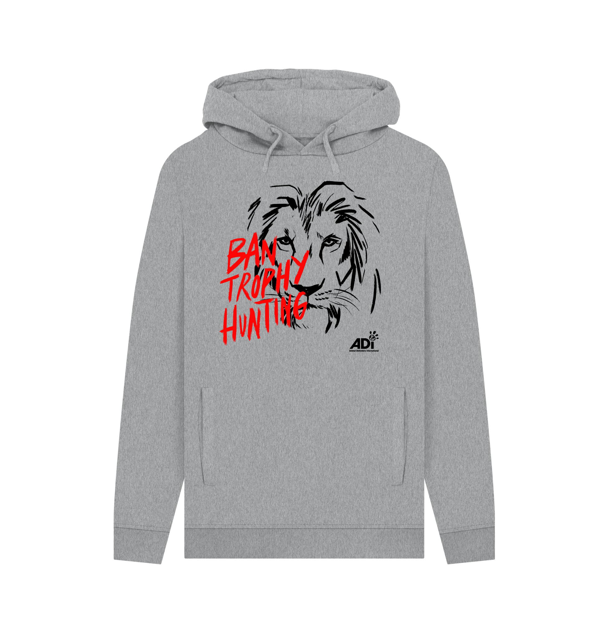 Light Heather Printed Hoody Front