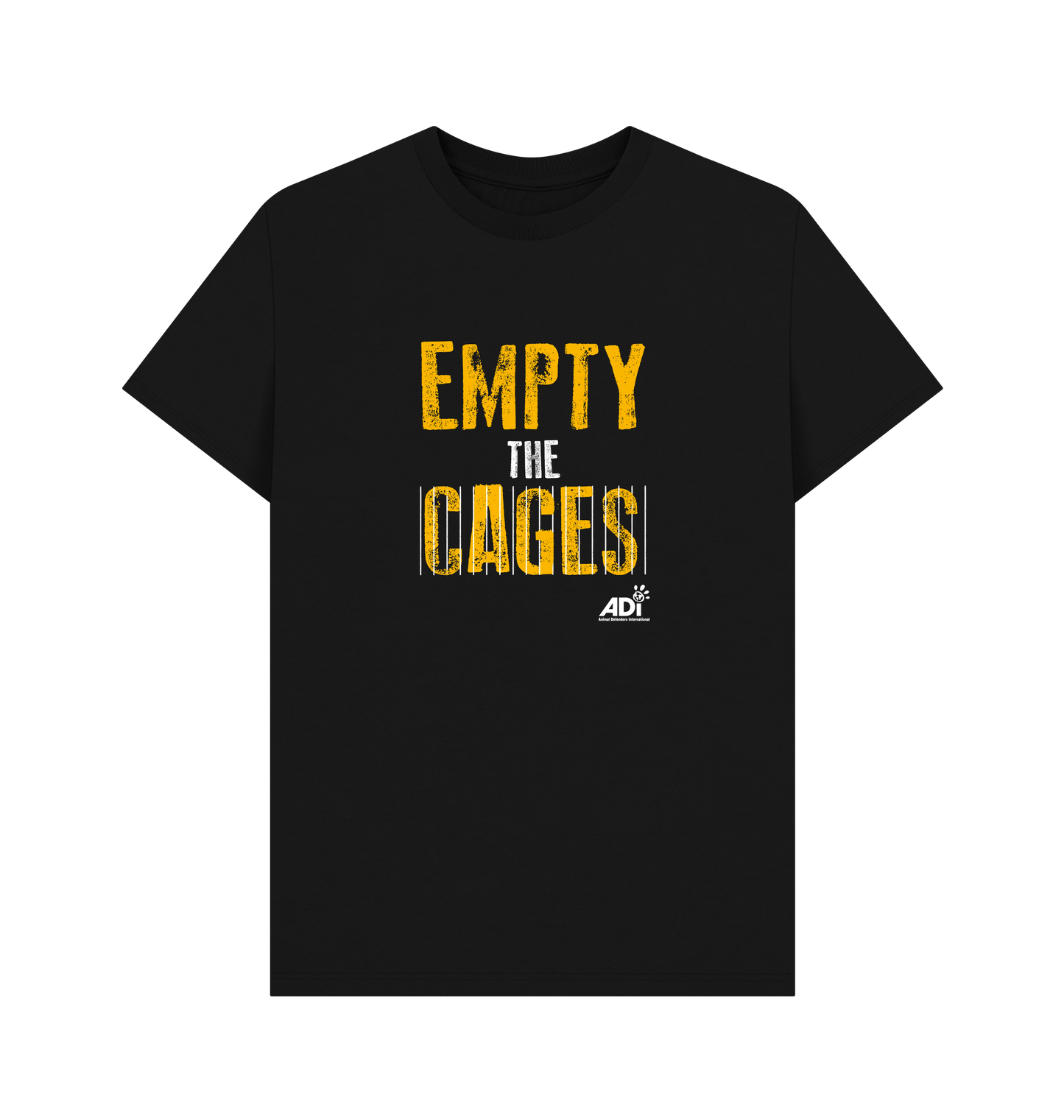 Black Printed T-shirt Front