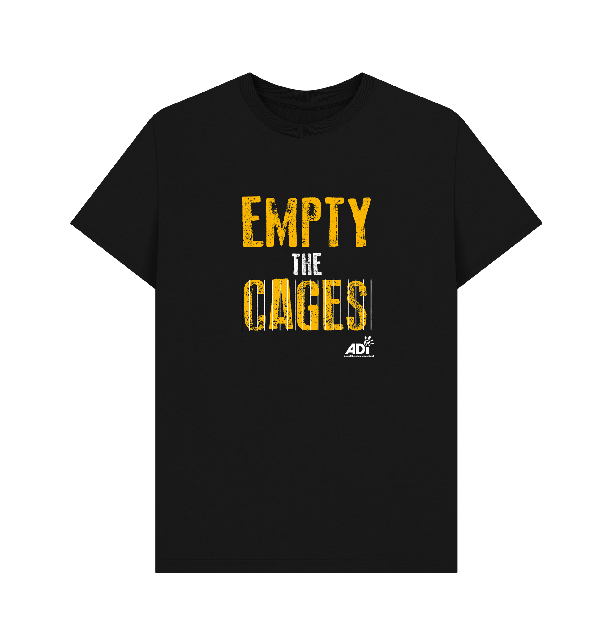 Black Printed T-shirt Front