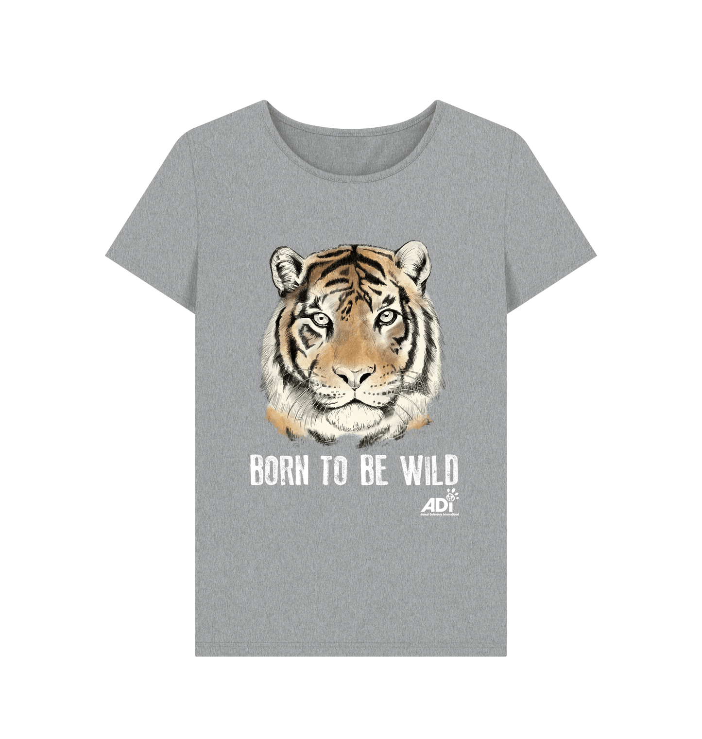 Athletic Grey Printed T-shirt Front