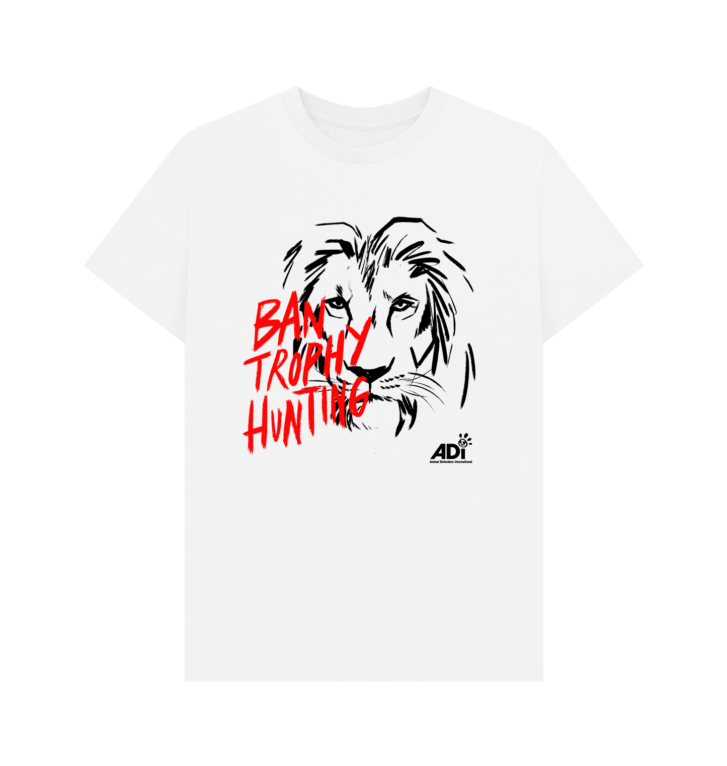 White Printed T-shirt Front