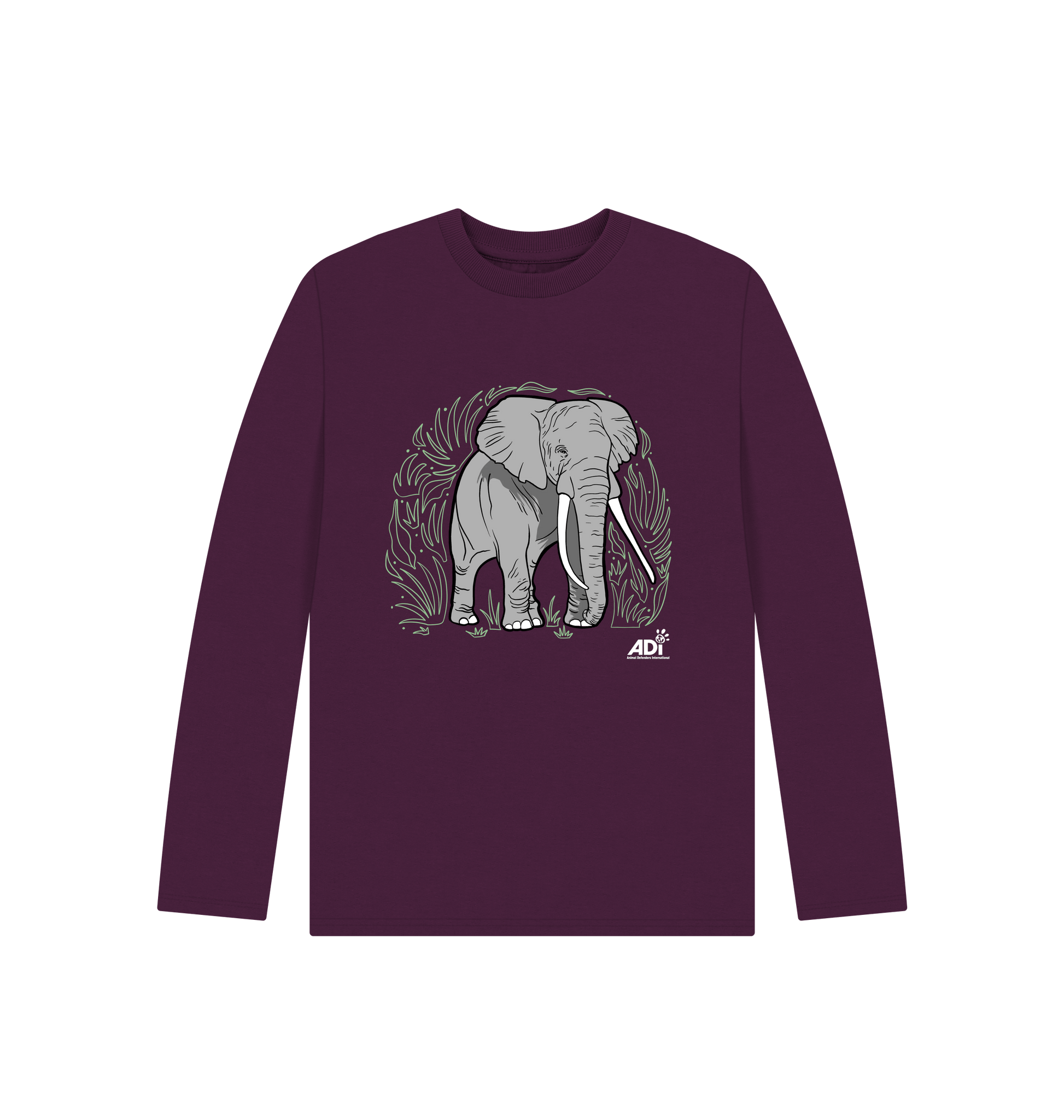Purple Printed Kids T-Shirt Front