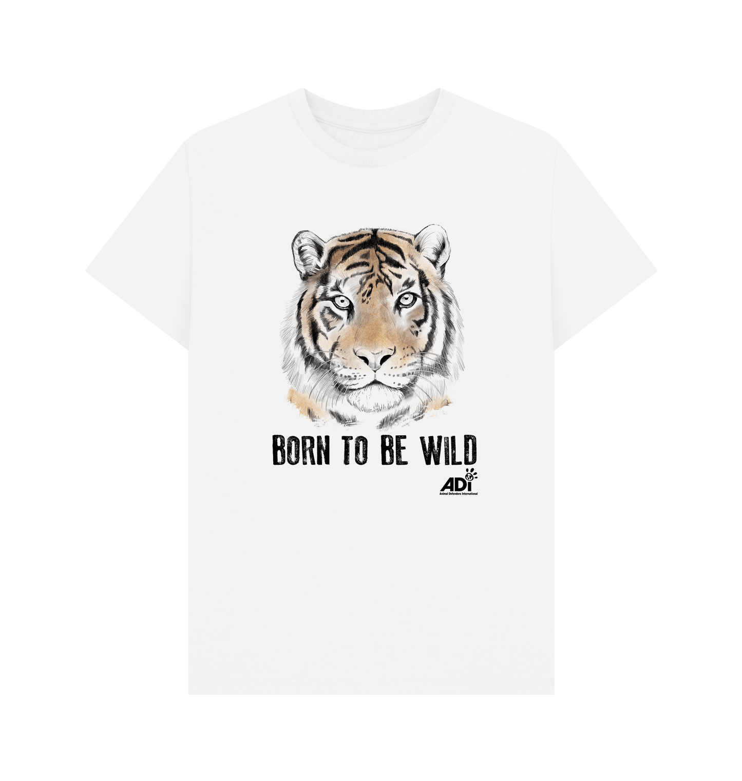 White Printed T-shirt Front