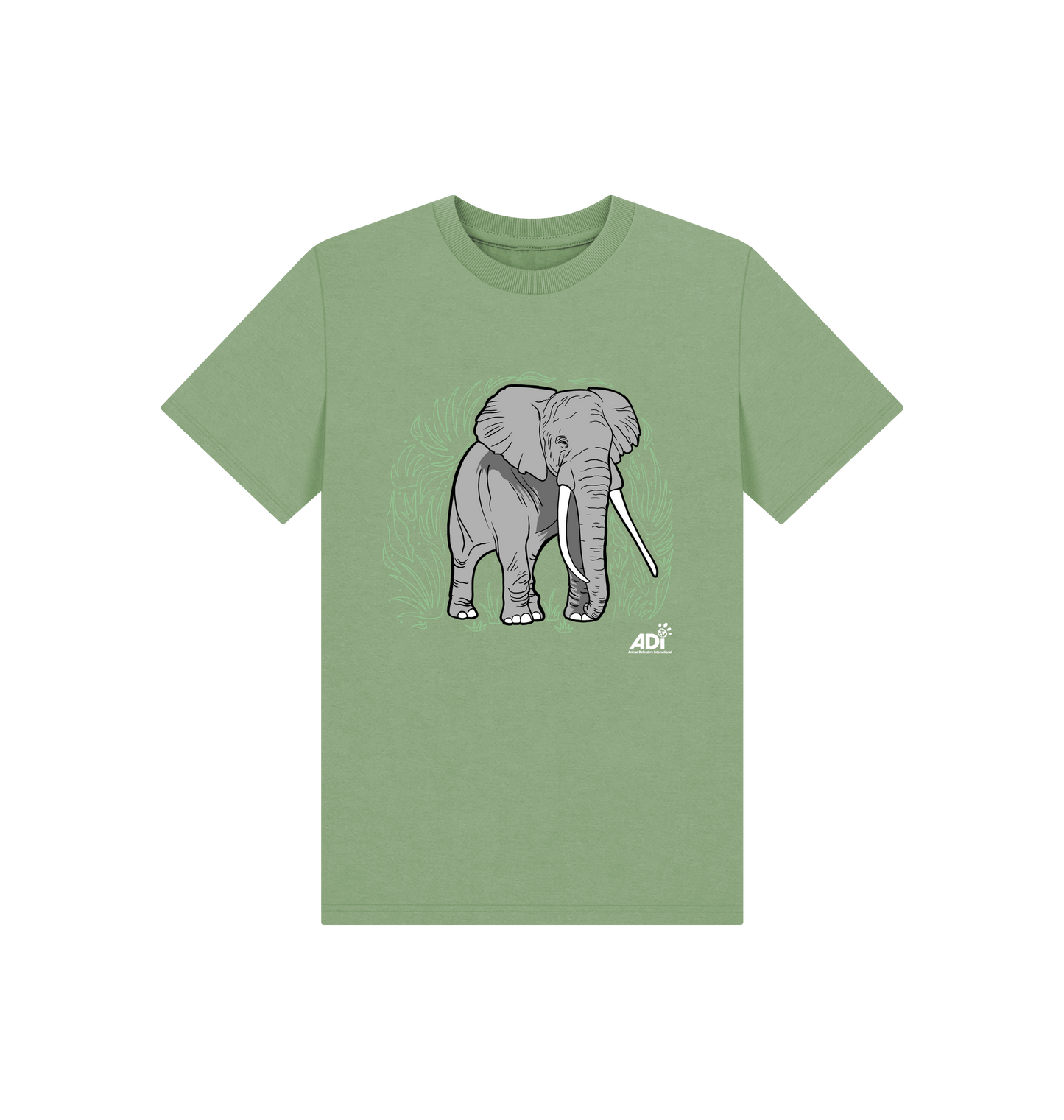 Sage Printed Kids T-Shirt Front