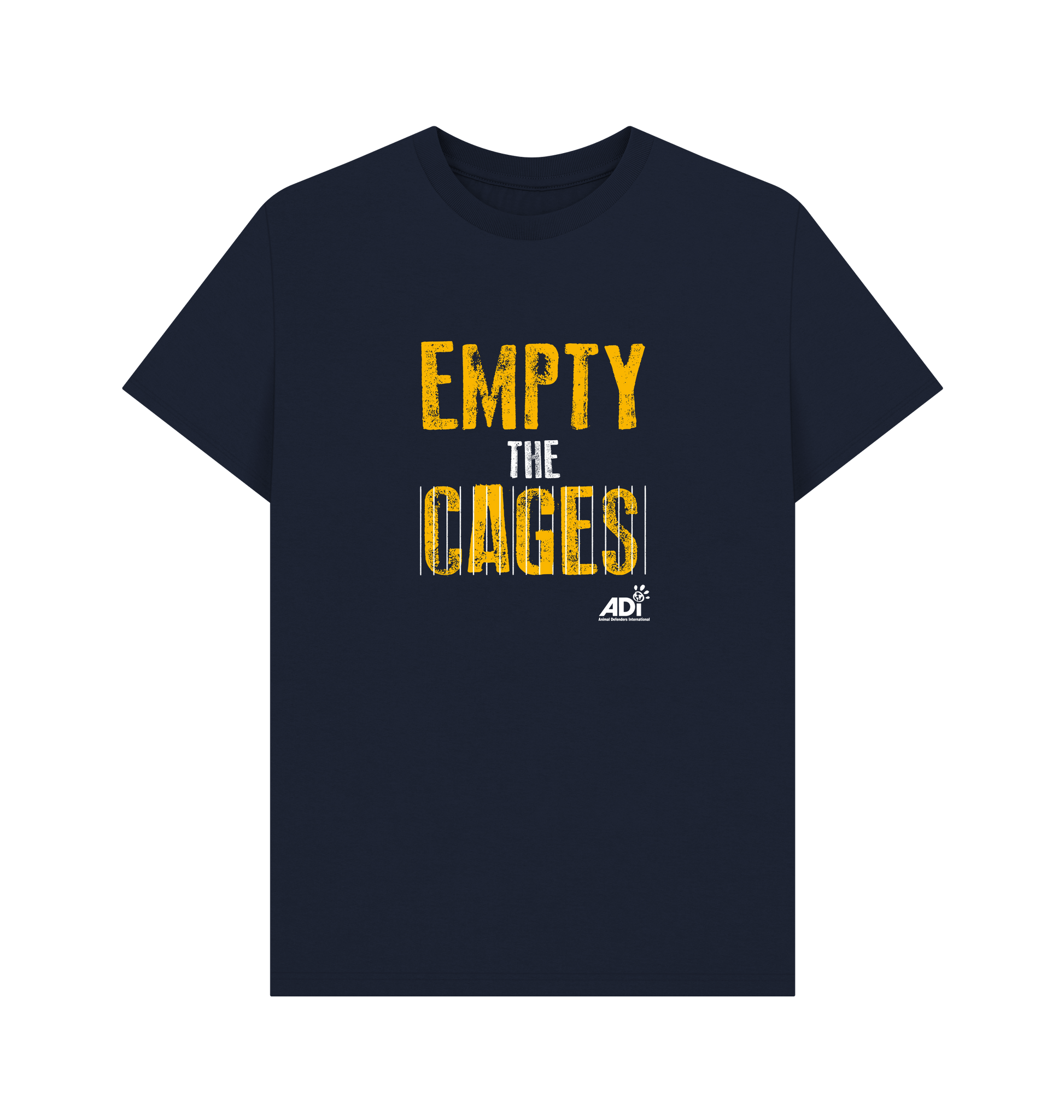 Navy Blue Printed T-shirt Front