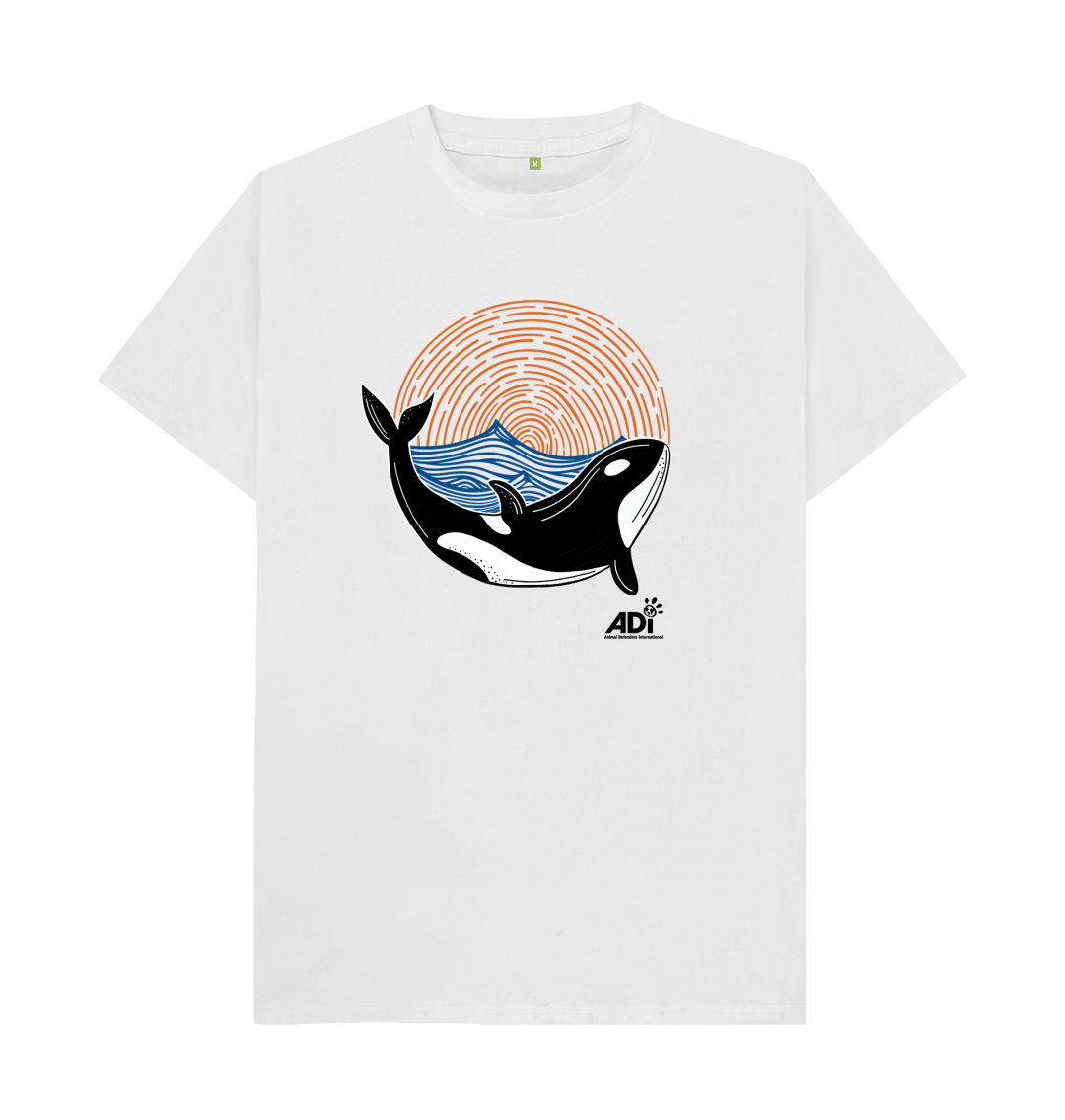 White Printed T-shirt Front