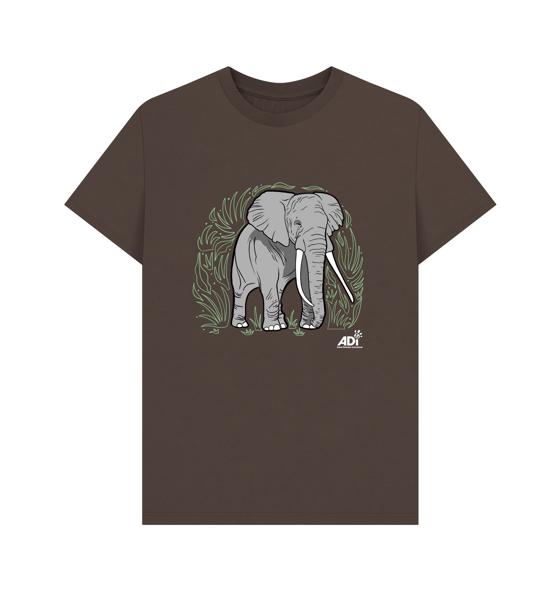 Chocolate Printed T-shirt Front