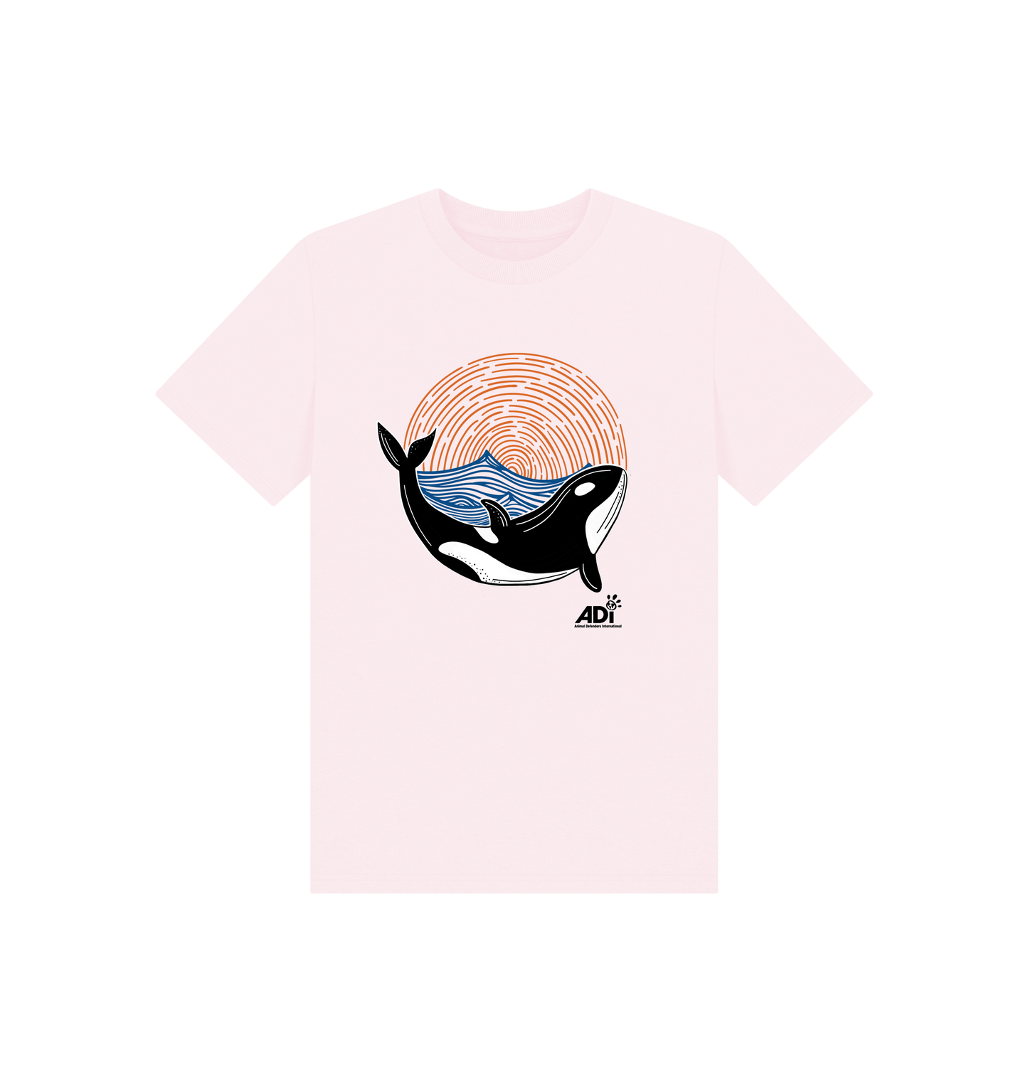 Pink Printed Kids T-Shirt Front