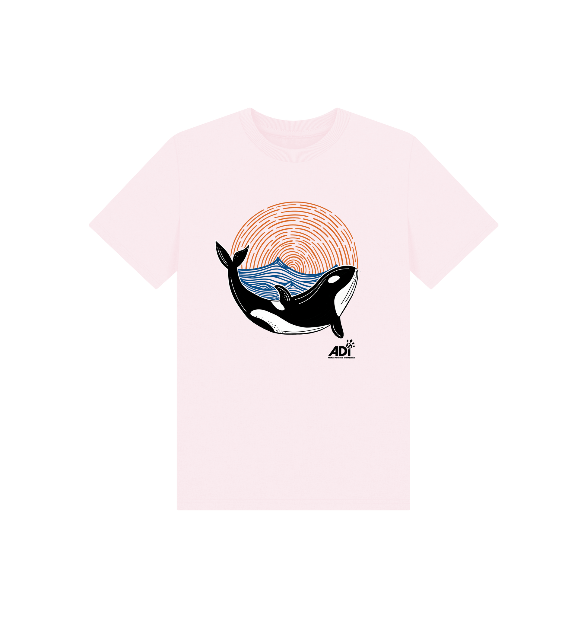 Pink Printed Kids T-Shirt Front