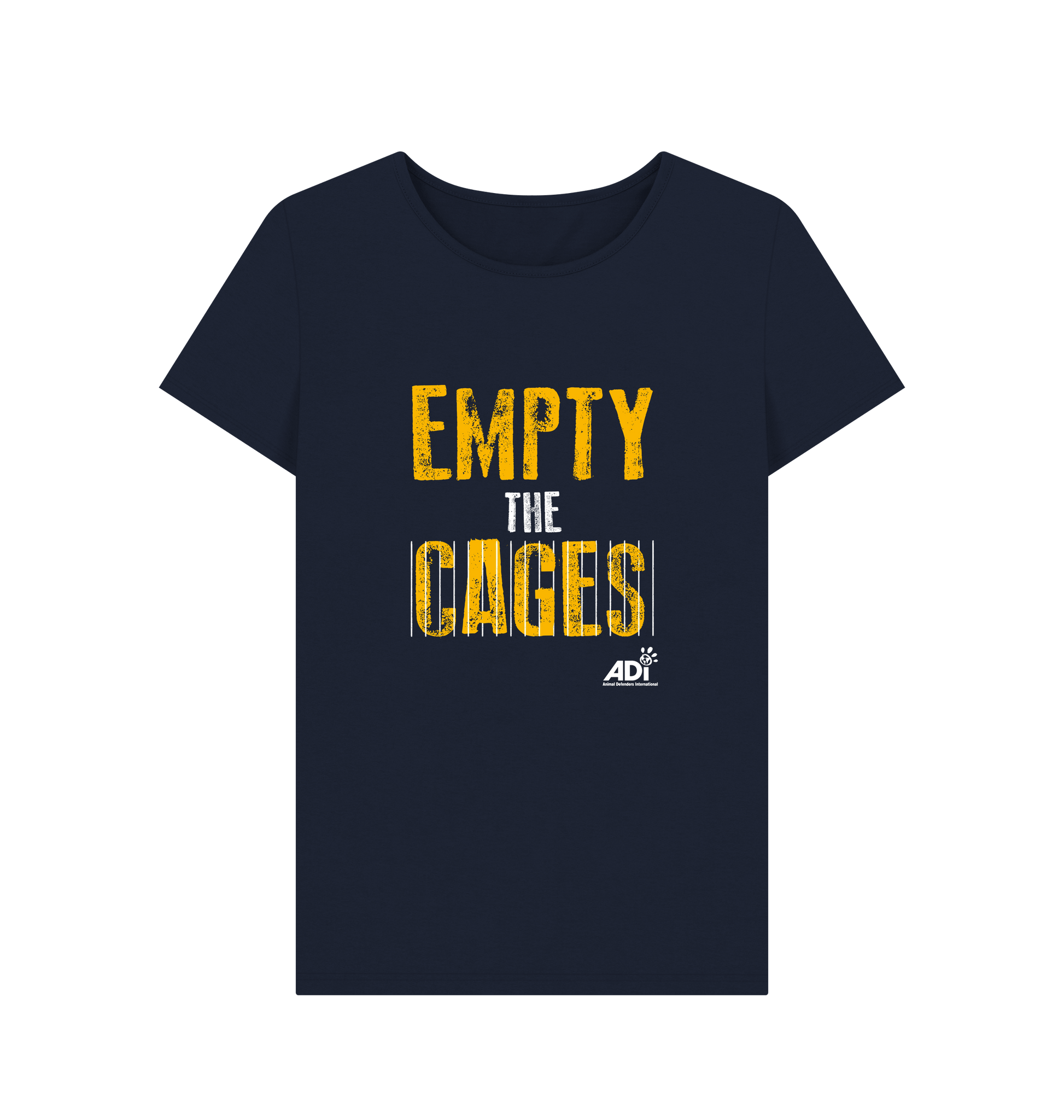 Navy Blue Printed T-shirt Front