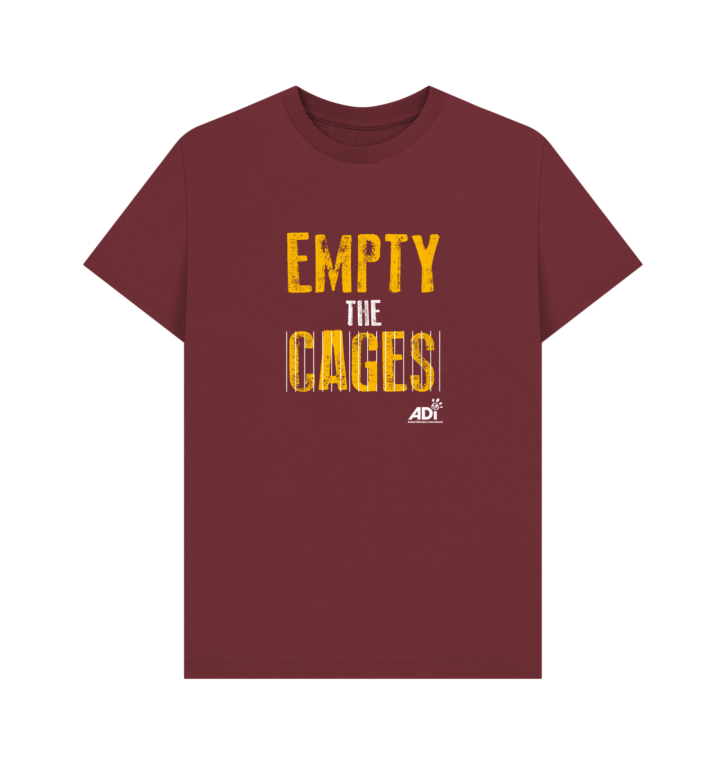 Red Wine Printed T-shirt Front