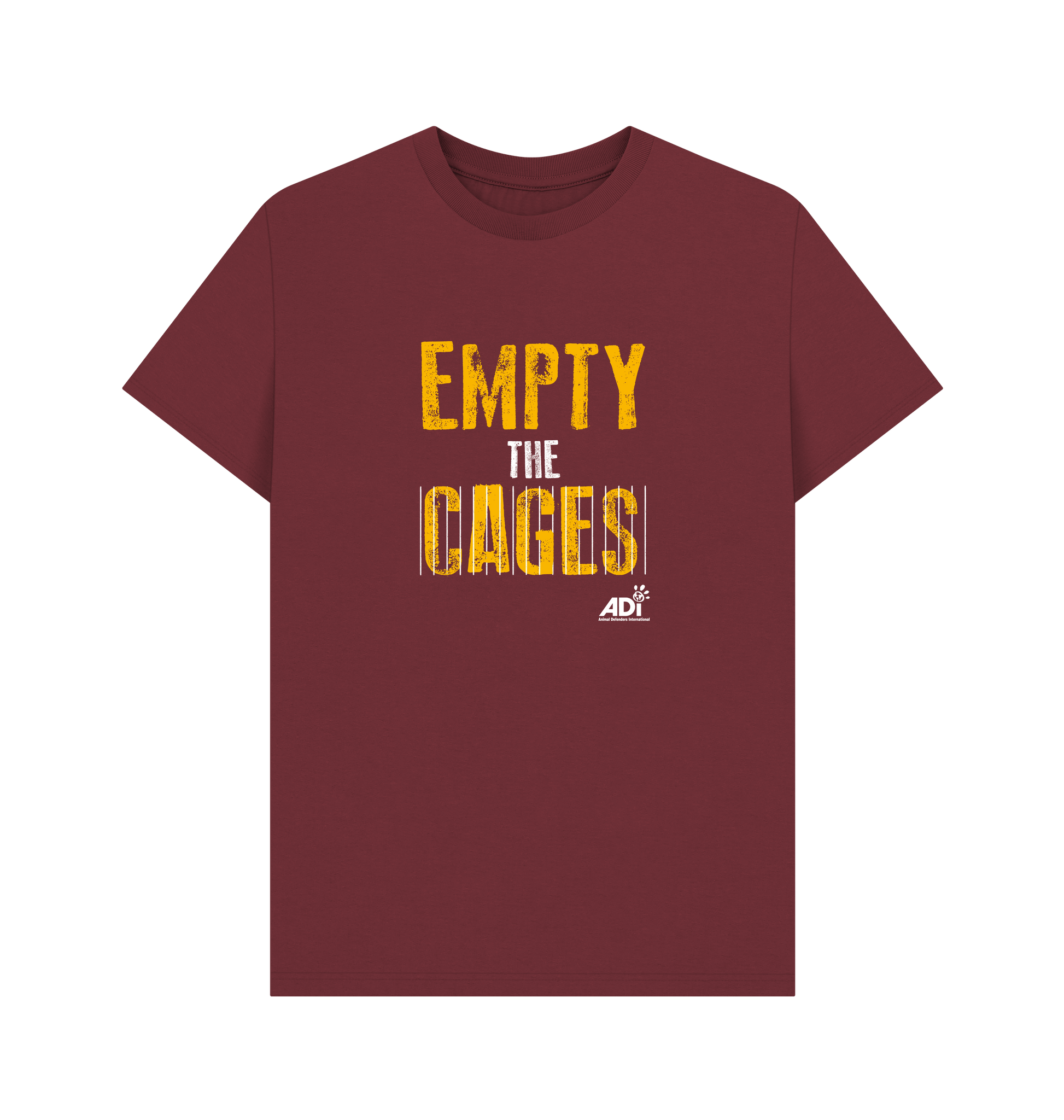 Red Wine Printed T-shirt Front