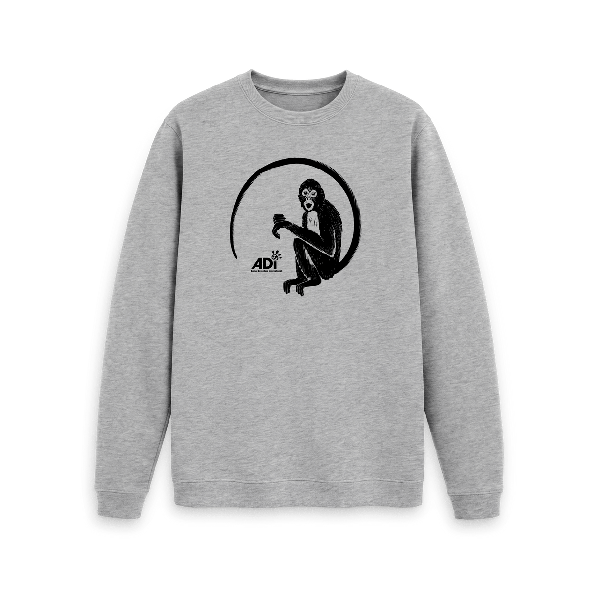 Light Heather Printed Sweater Front