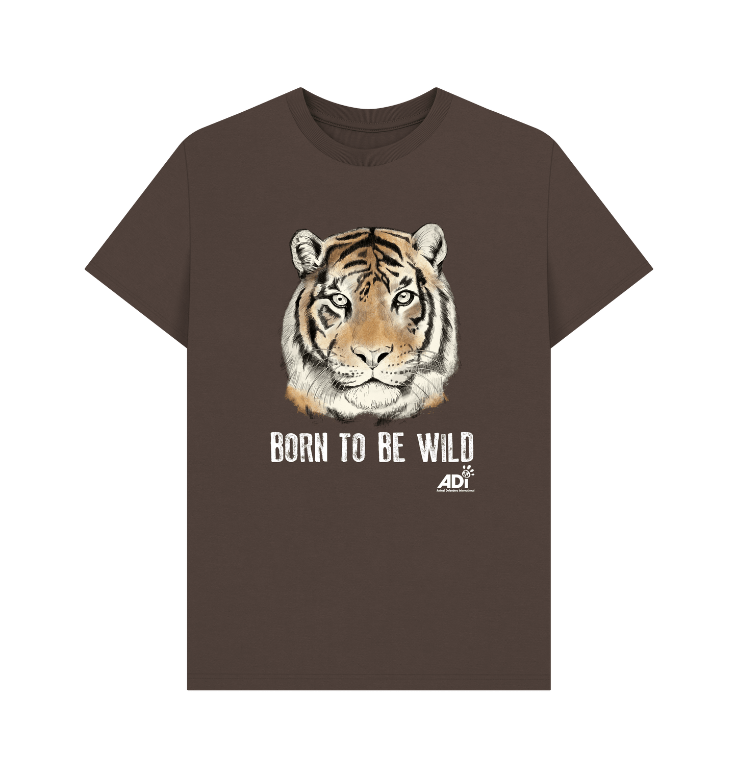 Chocolate Printed T-shirt Front