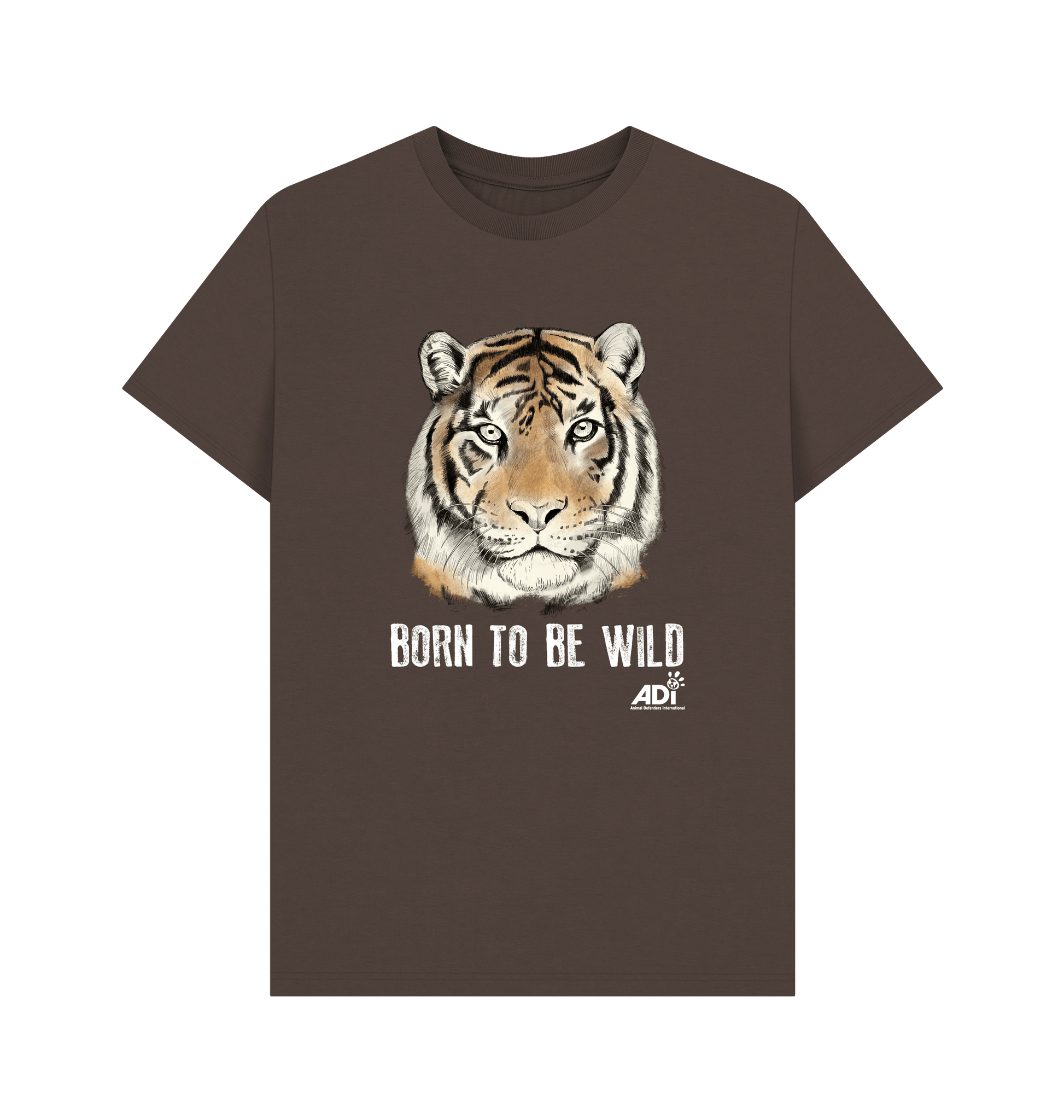 Chocolate Printed T-shirt Front