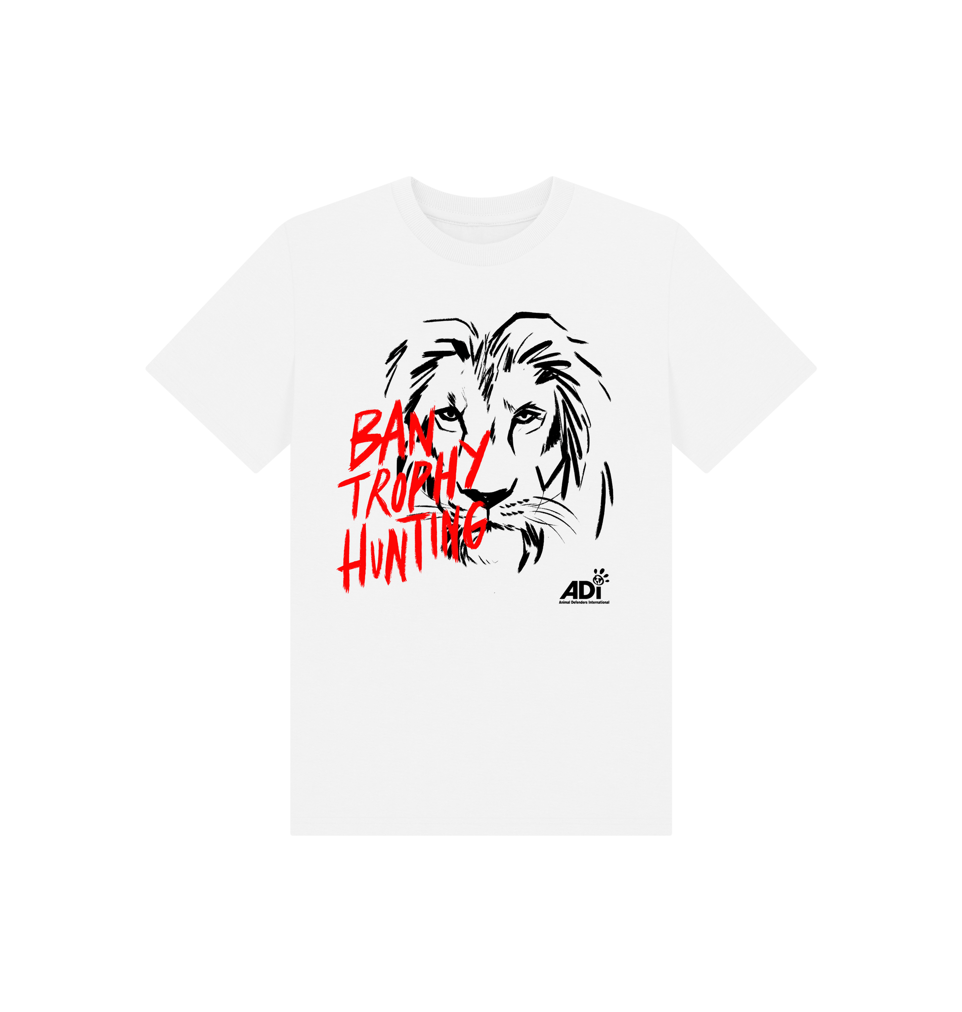 White Printed Kids T-Shirt Front