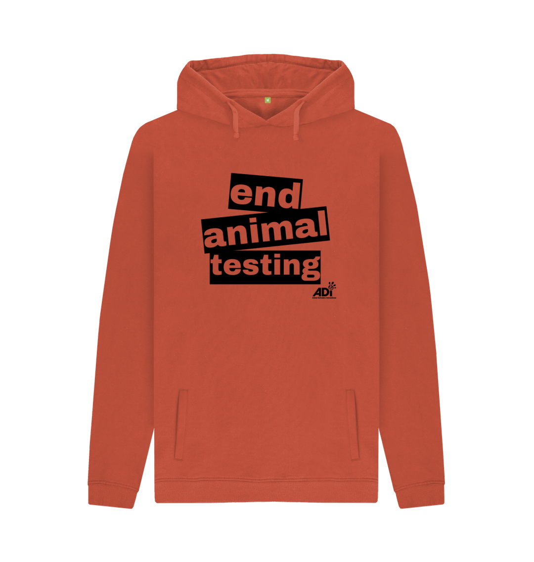 Rust End Animal Testing Men's Hoody