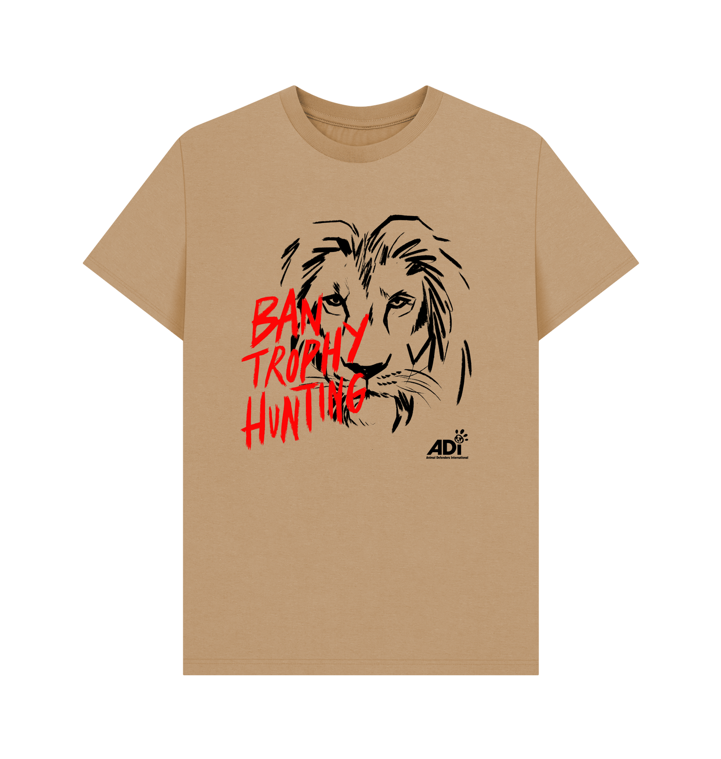 Sand Printed T-shirt Front